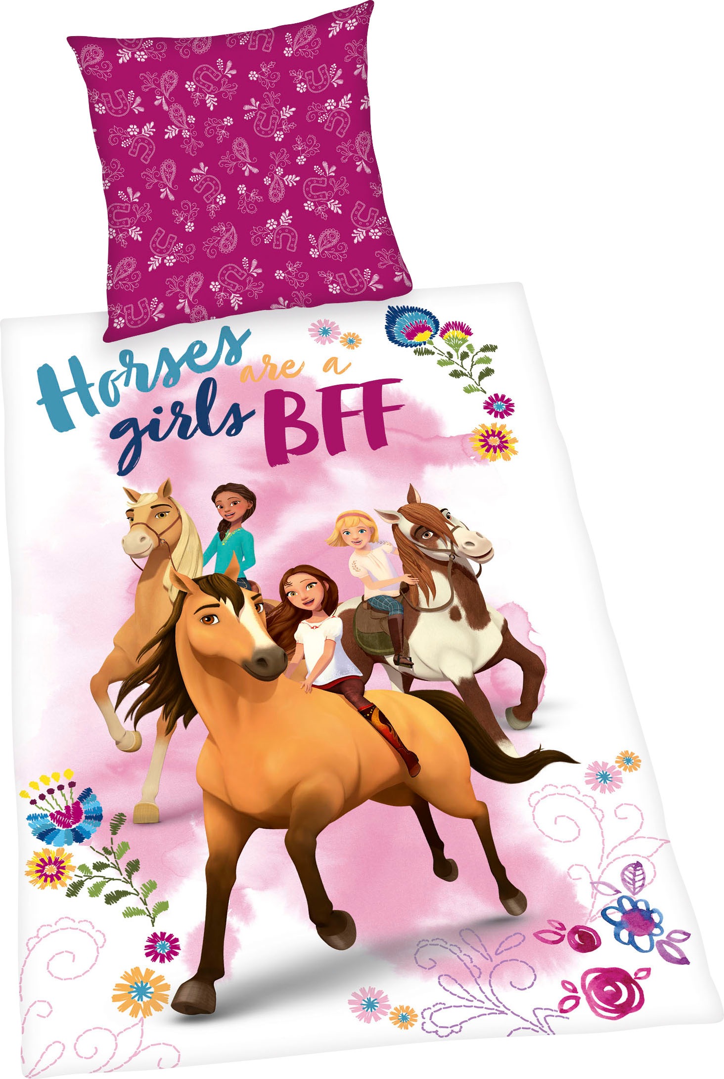 Kinderbettwäsche "Spirit" 2 Stk. mit tollem Motiv günstig online kaufen