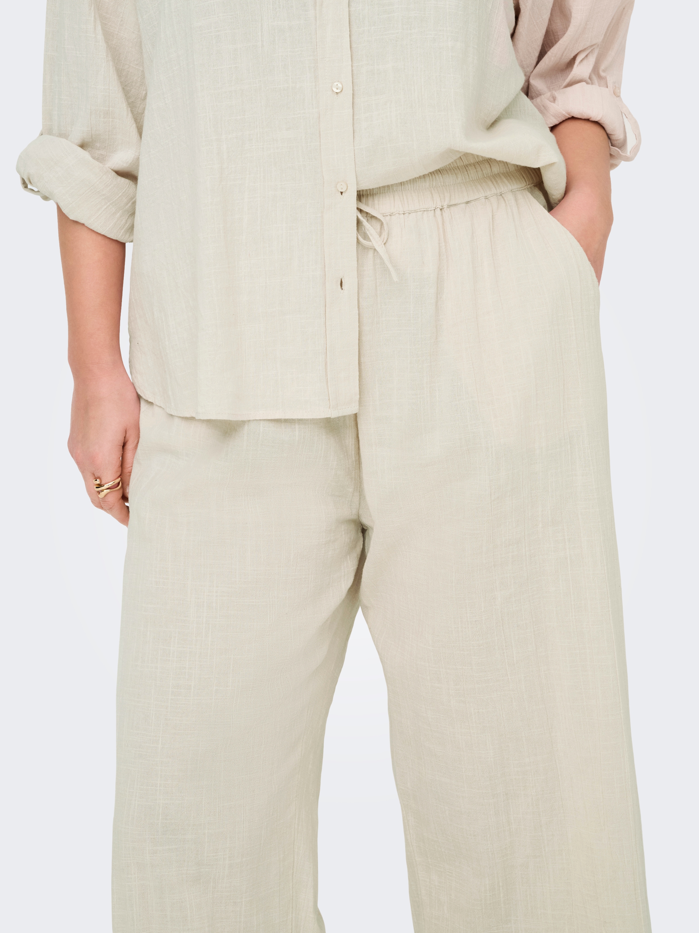 ONLY CARMAKOMA Schlupfhose »CARTIZANA COTTON LOOSE PANTS WVN NOOS«