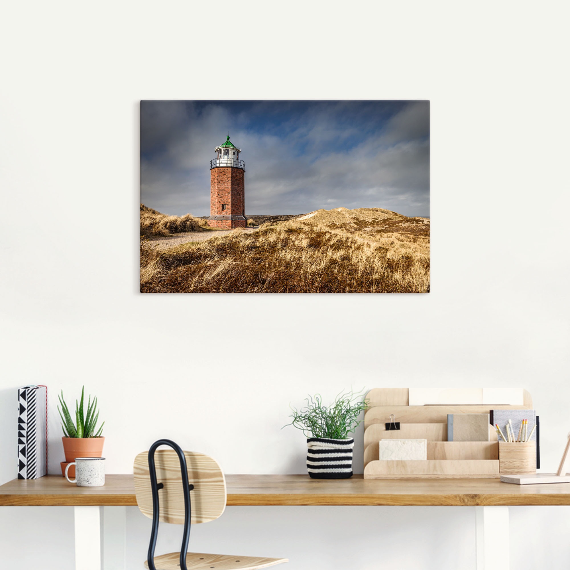 Artland Wandfolie »Leuchtturm Rotes Kliff in Kampen, Sylt«, Gebäude, (1 St.), selbstklebend