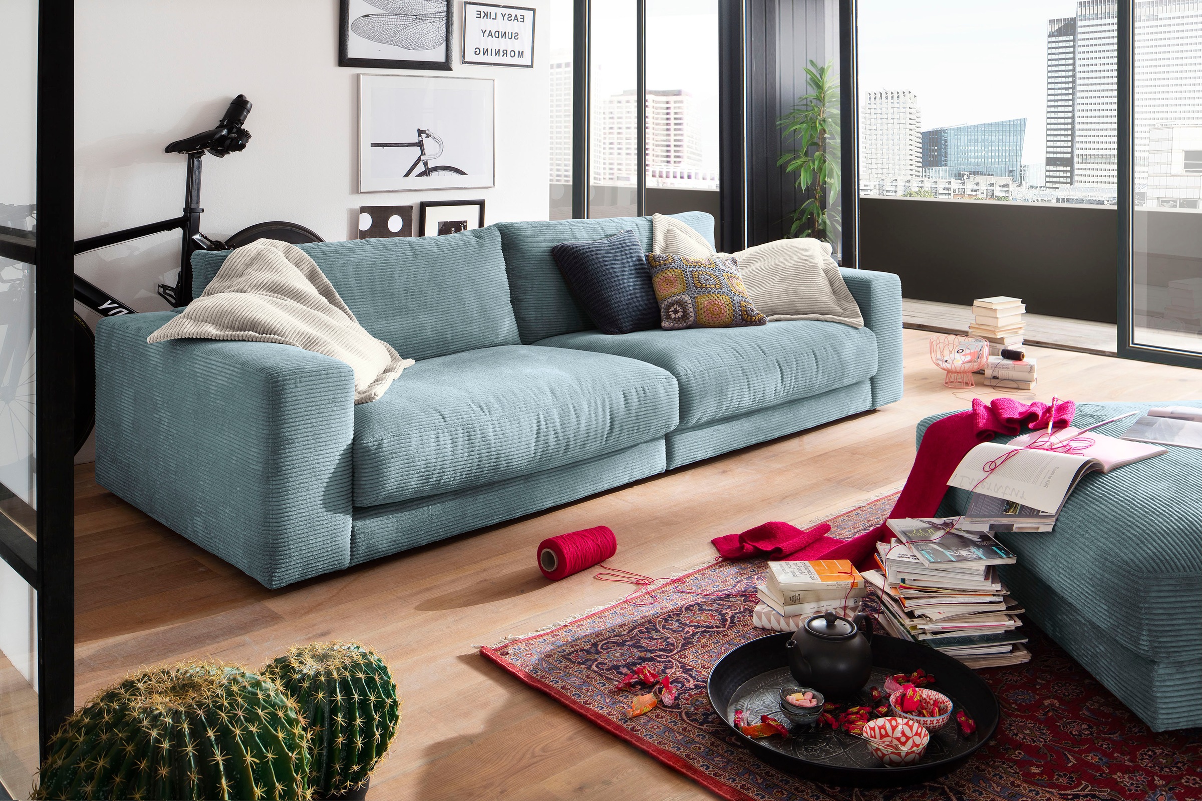 PLACES OF STYLE Big-Sofa "Enisa, bequeme, legere Polsterung B/T/H: 290/127/ günstig online kaufen