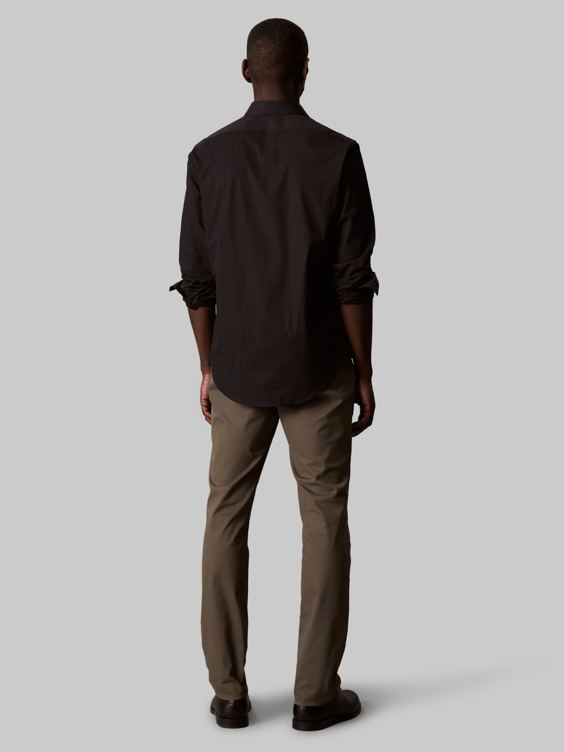 Calvin Klein Businesshemd »REG ESNTL POPLIN STR SLD« Regular fit, mit Rundhalsausschnitt