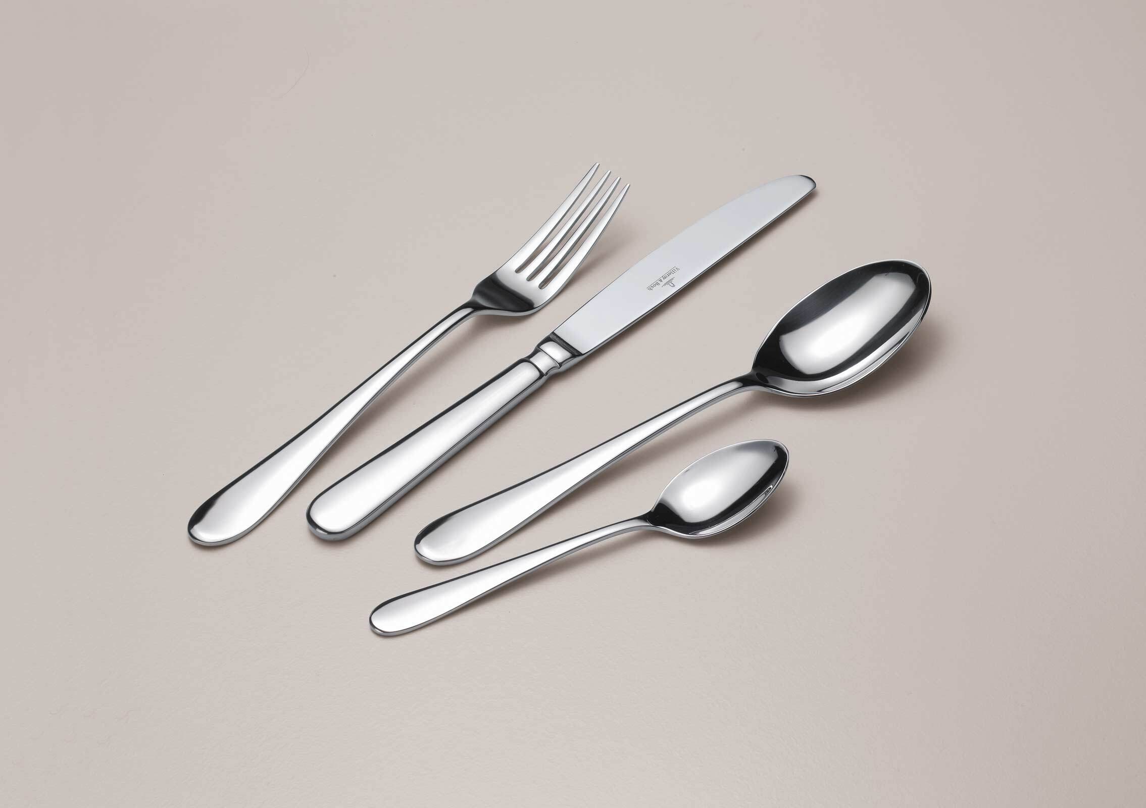 Besteck-Set VILLEROY & BOCH "Tafelbesteck Oscar 24er Set silber", silber, Essbesteck-Sets 3