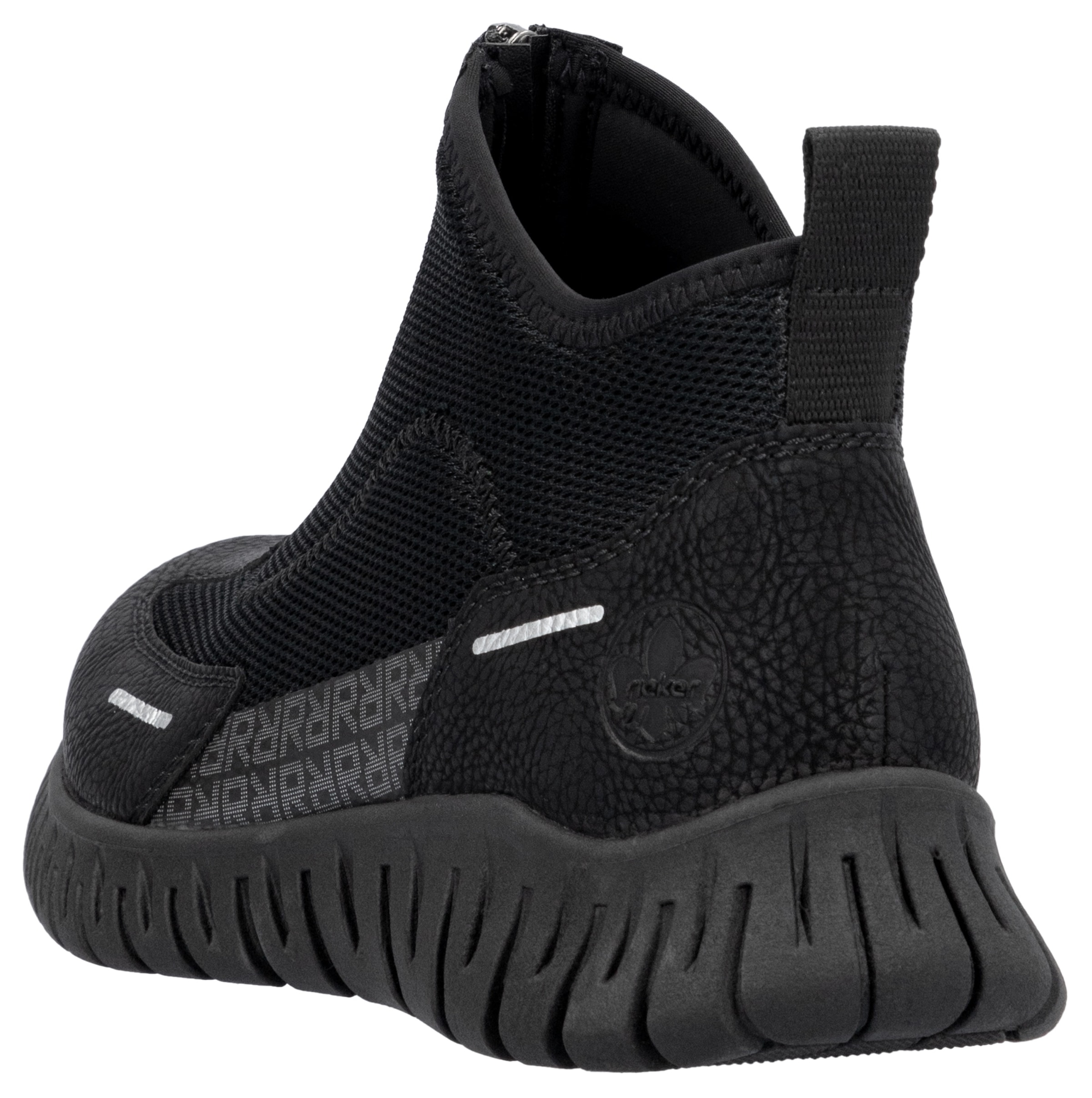 Rieker Slip-On Sneaker, Schlupfboots, High Top Sneaker, Stiefelette in veganer Verarbeitung