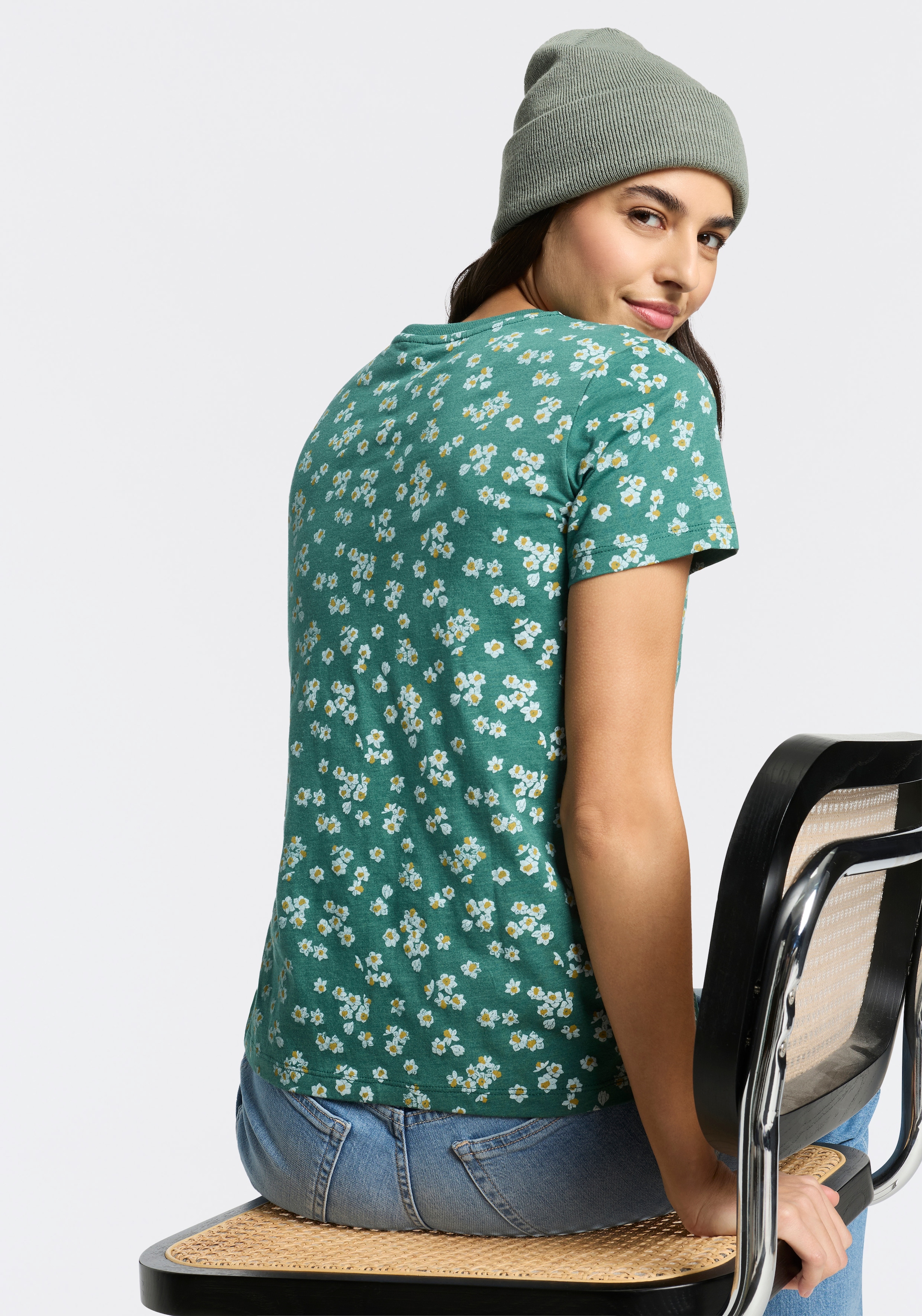 Ragwear Kurzarmshirt »MINTTA FLOWER O« mit sommerlichem Print