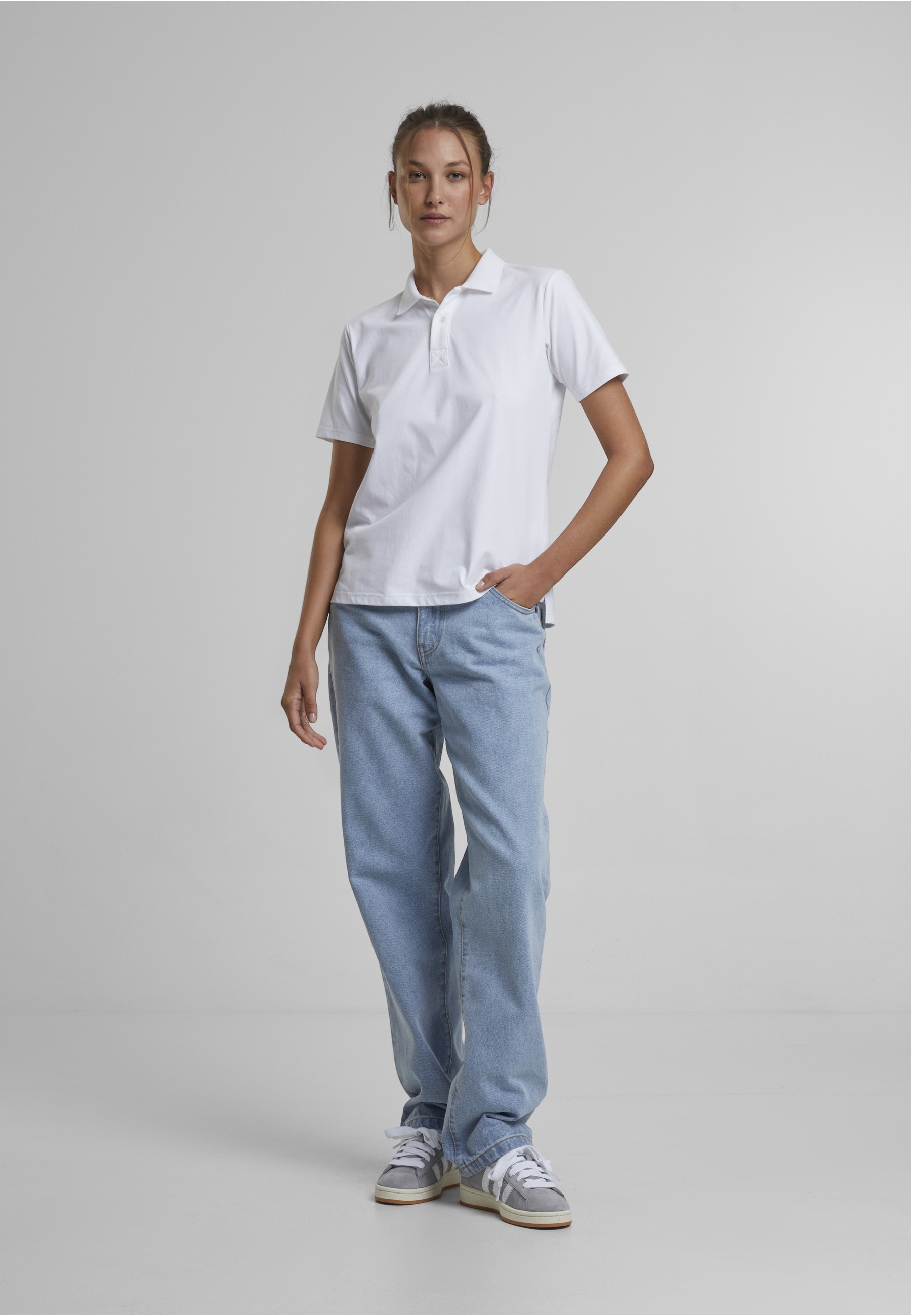 URBAN CLASSICS Poloshirt »Urban Classics Ladies Sorona Polo Tee« 1 Stk.