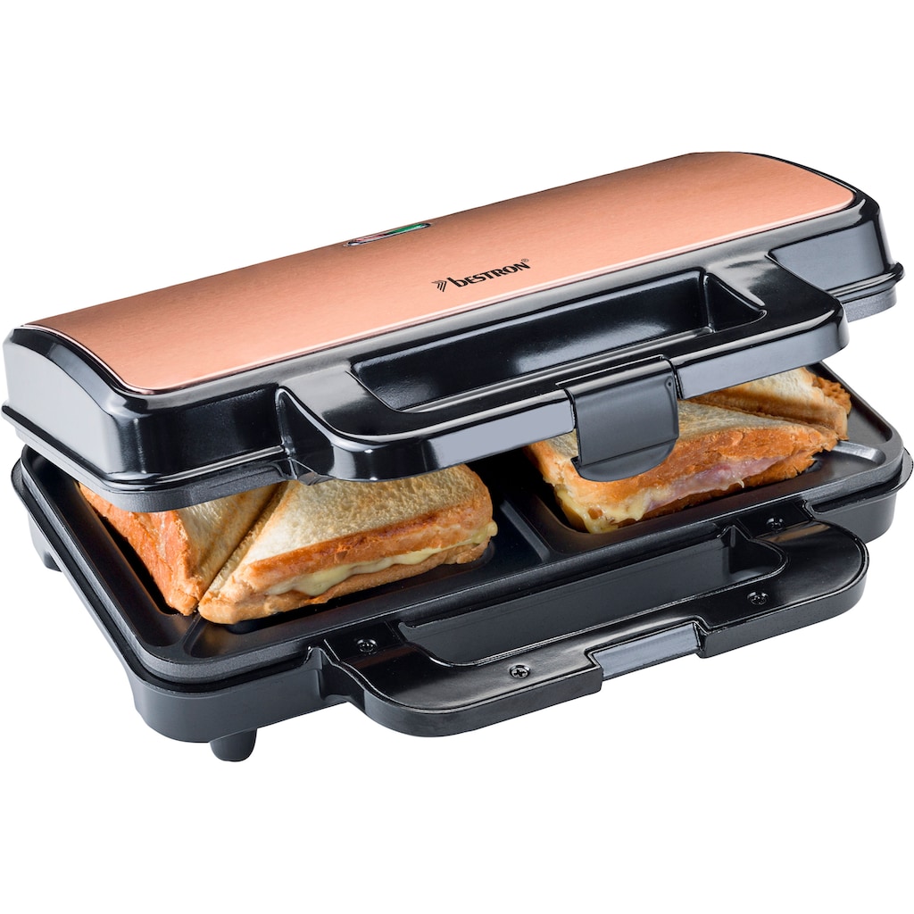 bestron Sandwichmaker »ASM90XLCO XL Sandwich-Toaster«, 900 W