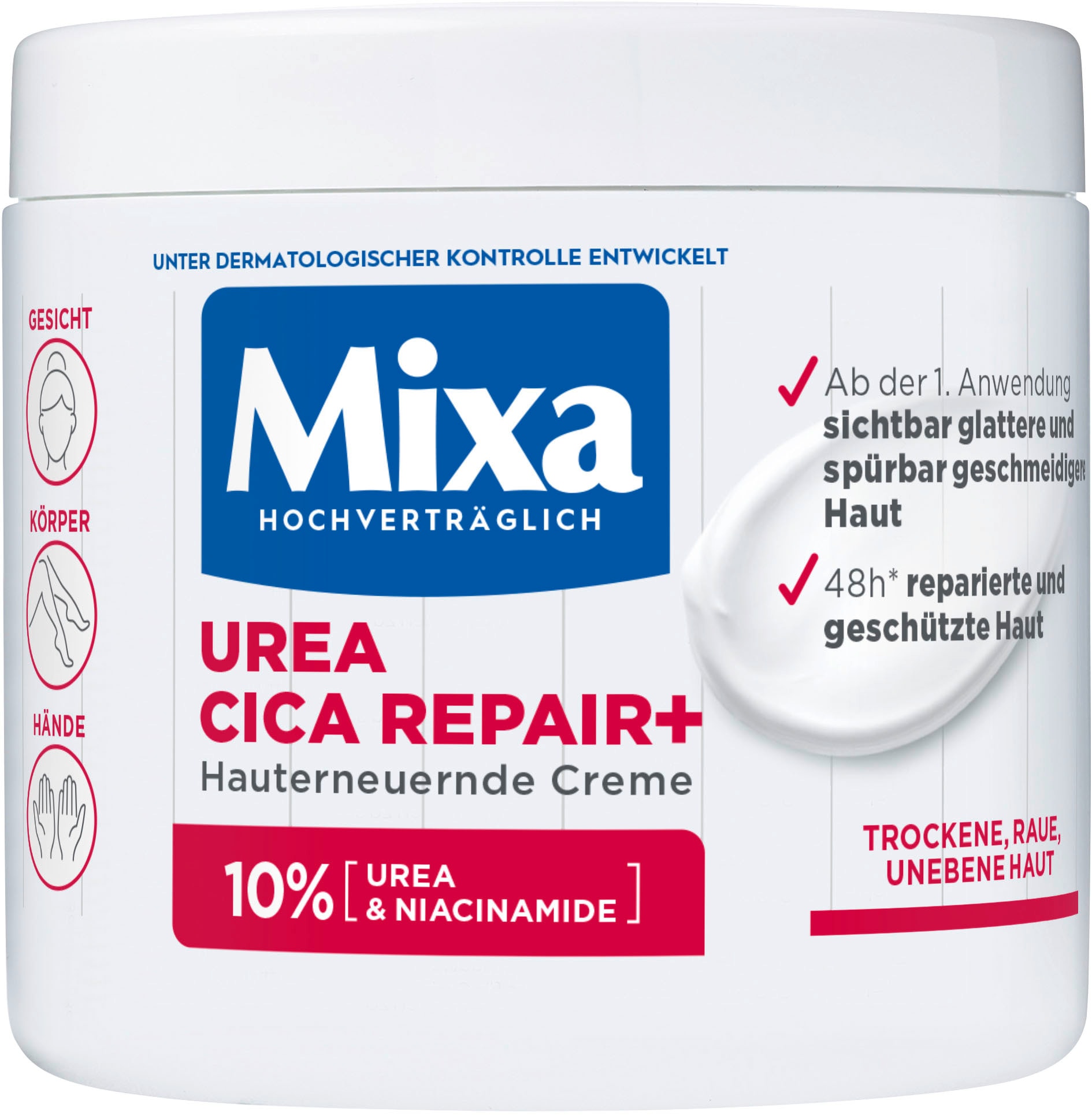 Körpercreme »Mixa Urea Cica Repair + Creme«, mit hoher Wirksamkeit