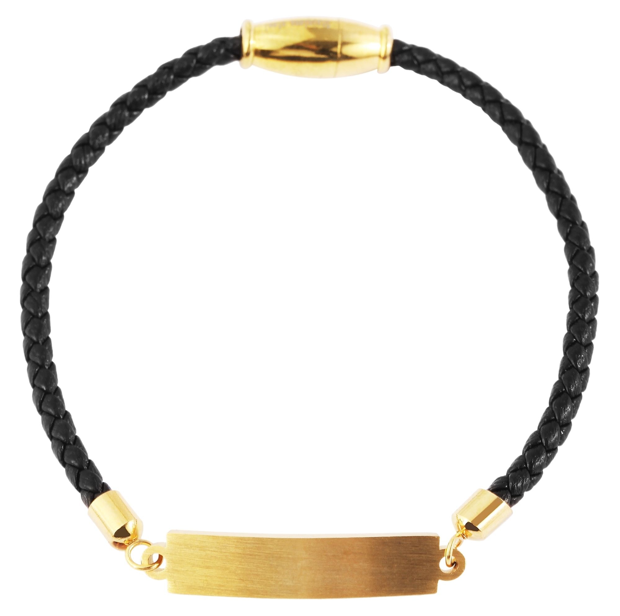 ADELIA ́S Damen Armreif "Armband – Armreif aus Leder 17 cm", 17cm, Leder, gold, Leder, Armbänder, Perfekt zum Verschenken an besondere Menschen