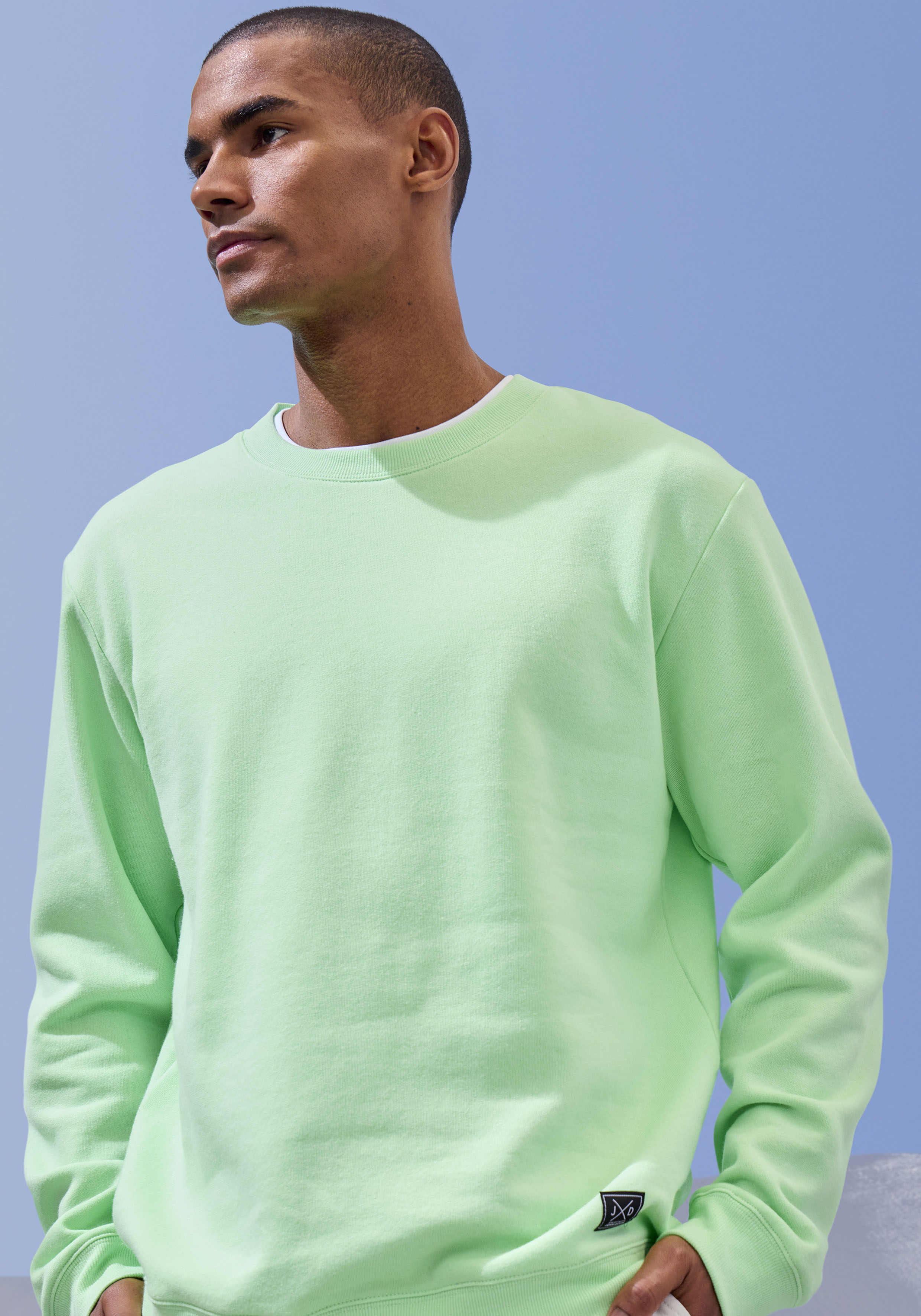 Thumbnail - John Devin Sweatshirt, Langarm, Sweatshirt mit Rundhals, Baumwollmischung