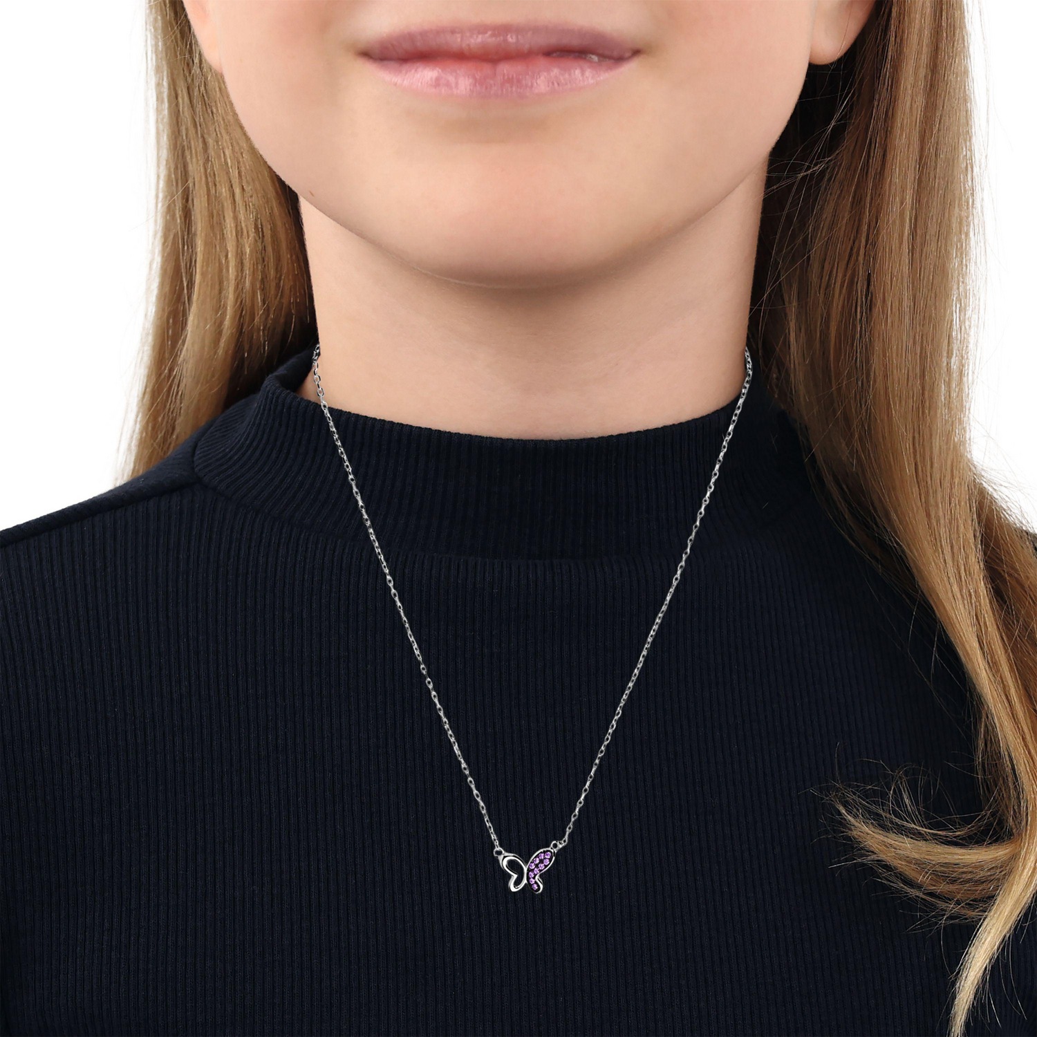 TOM TAILOR Kette mit Anhänger »Schmetterling-Motiv« mit Zirkonia (synth.)