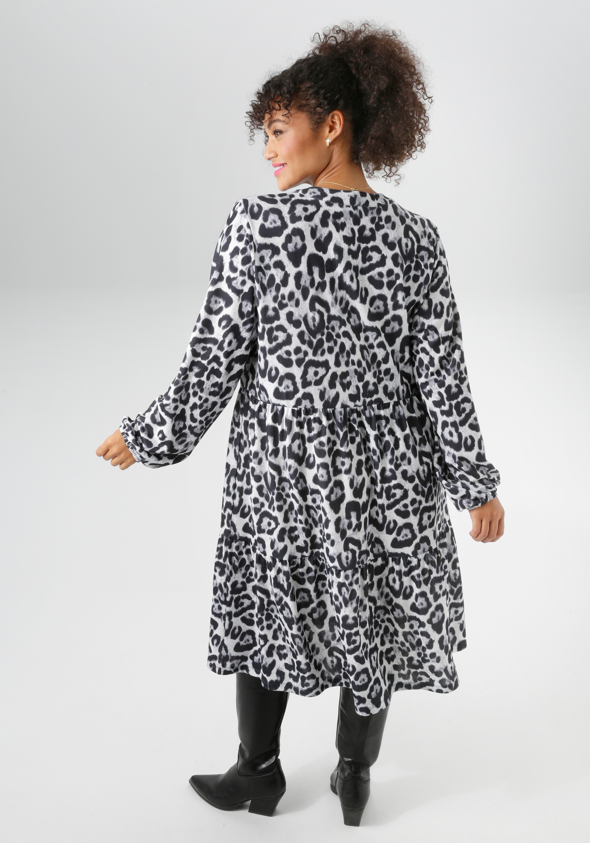 Aniston PLUS Druckkleid, in schönem Animal-Print - NEUE KOLLEKTION günstig online kaufen
