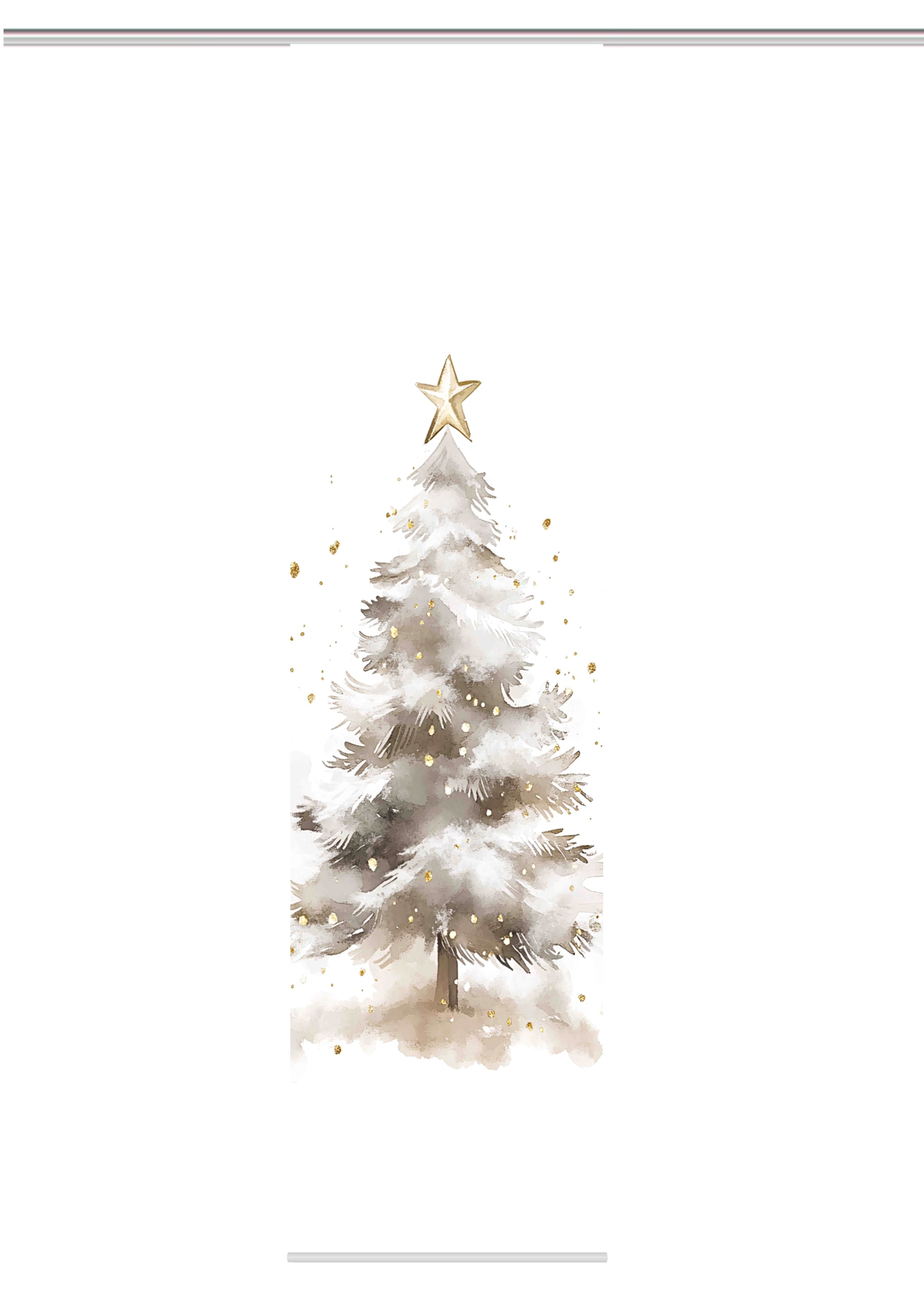 HOME WOHNIDEEN Schiebegardine »CHRISTMAS TREE« Paneelwagen 1 Stk. tlg. Schiebewand, Dekostoff, Digitaldruck