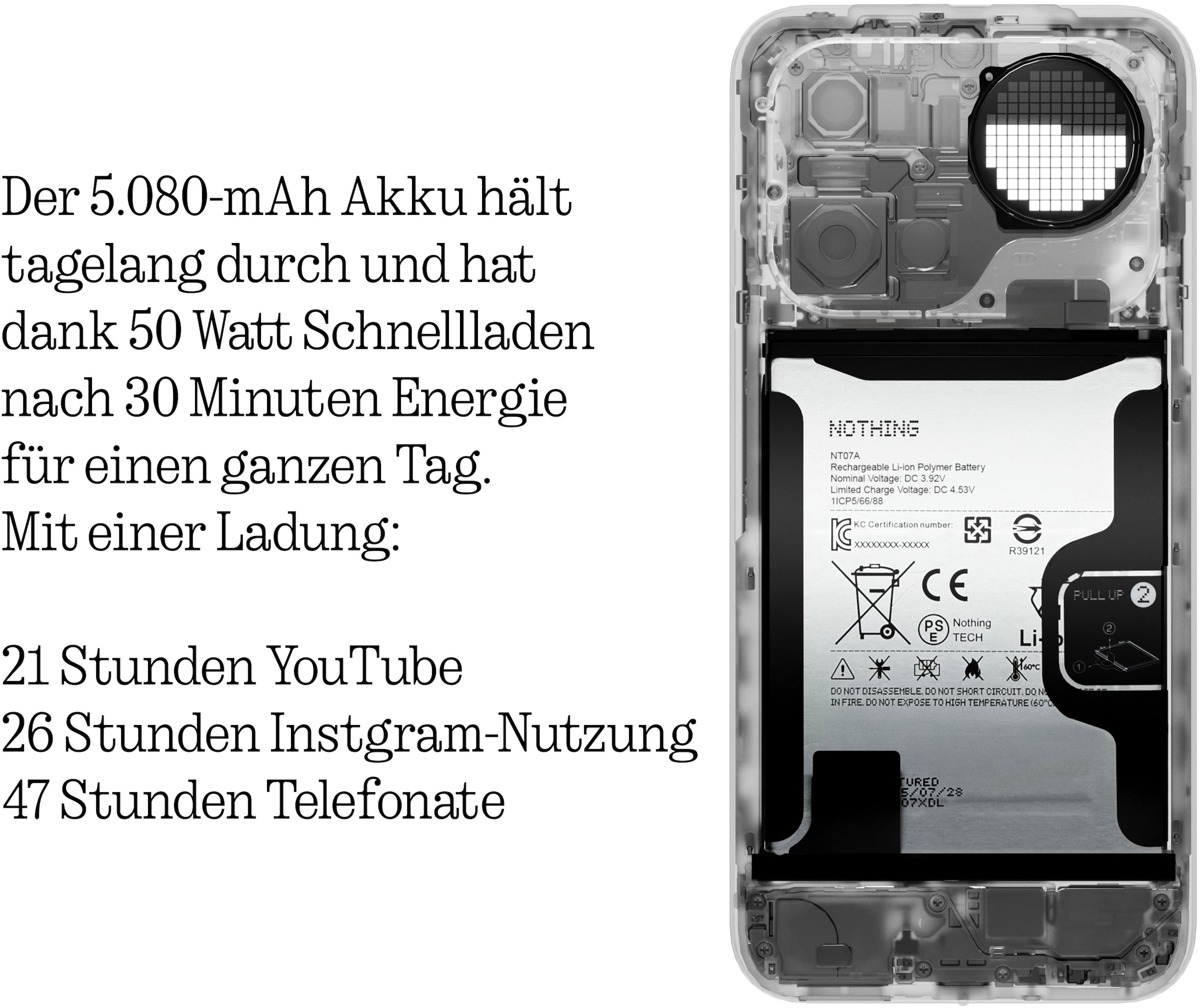 NOTHING Smartphone »Phone (4a) Pro« Pink