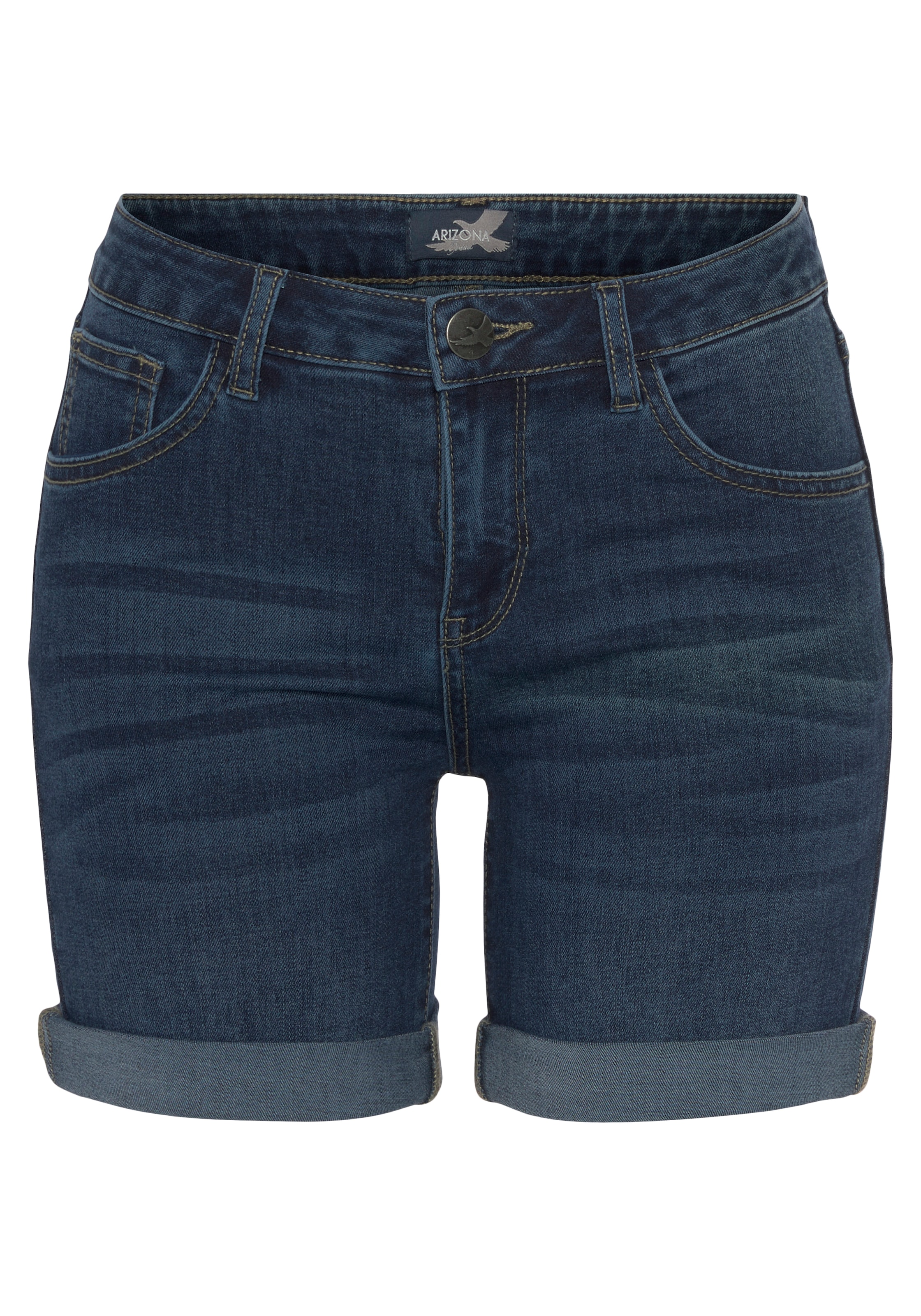 Arizona Jeansshorts »Ultra-Stretch«, Mid-Waist