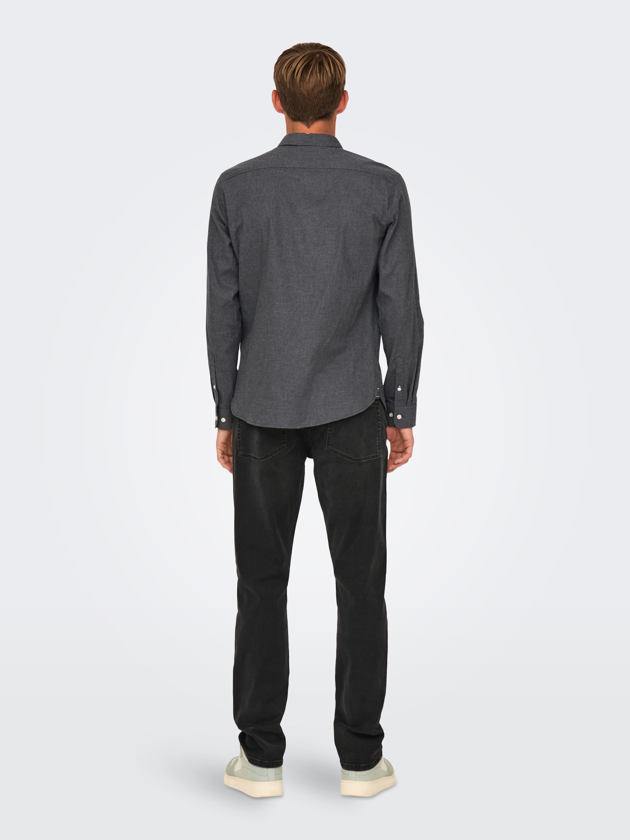 ONLY & SONS Langarmhemd »ONSROAD LIFE REG MELANGE LS SHIRT NOOS«