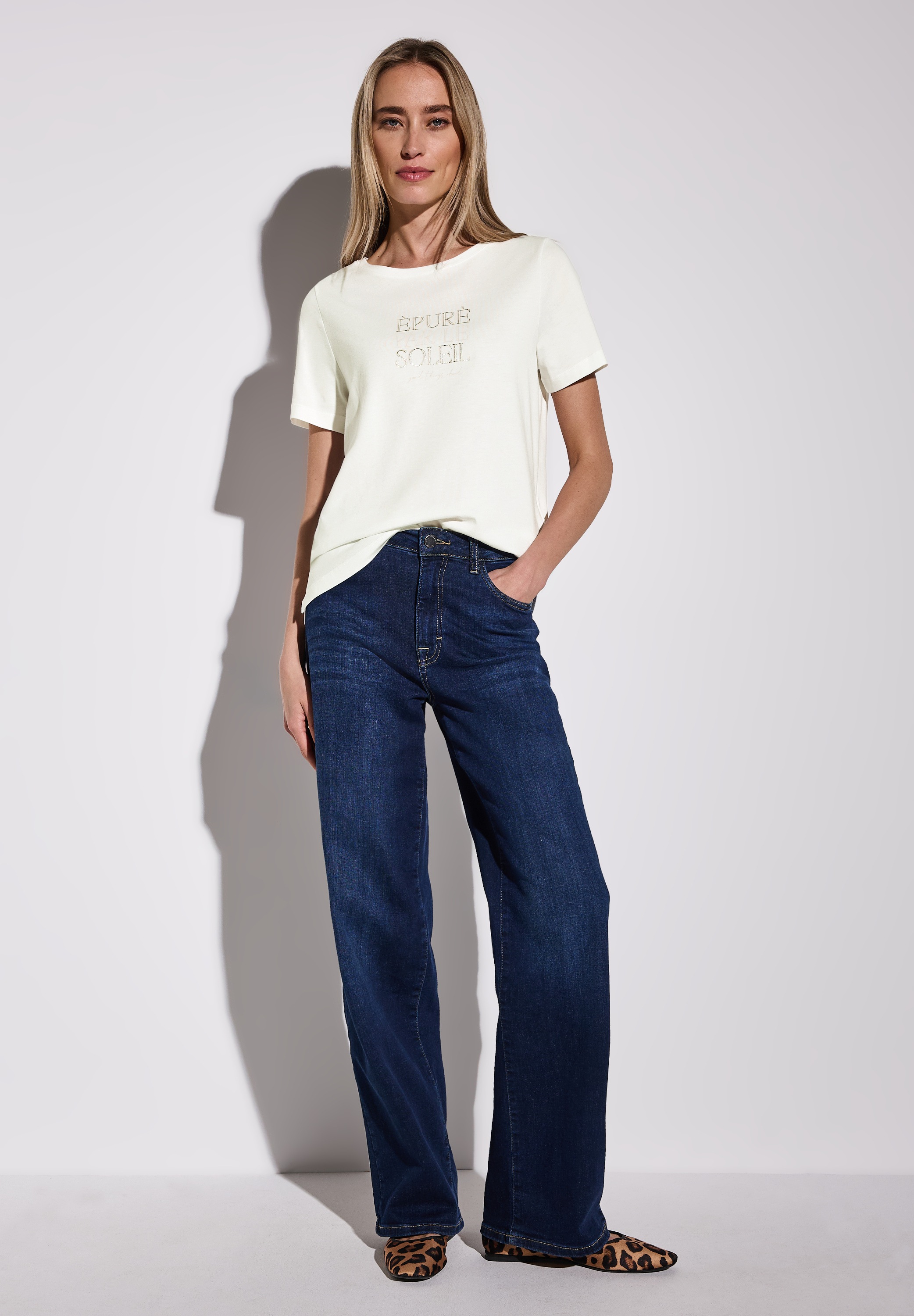 STREET ONE T-Shirt, im soften Baumwoll-Mix
