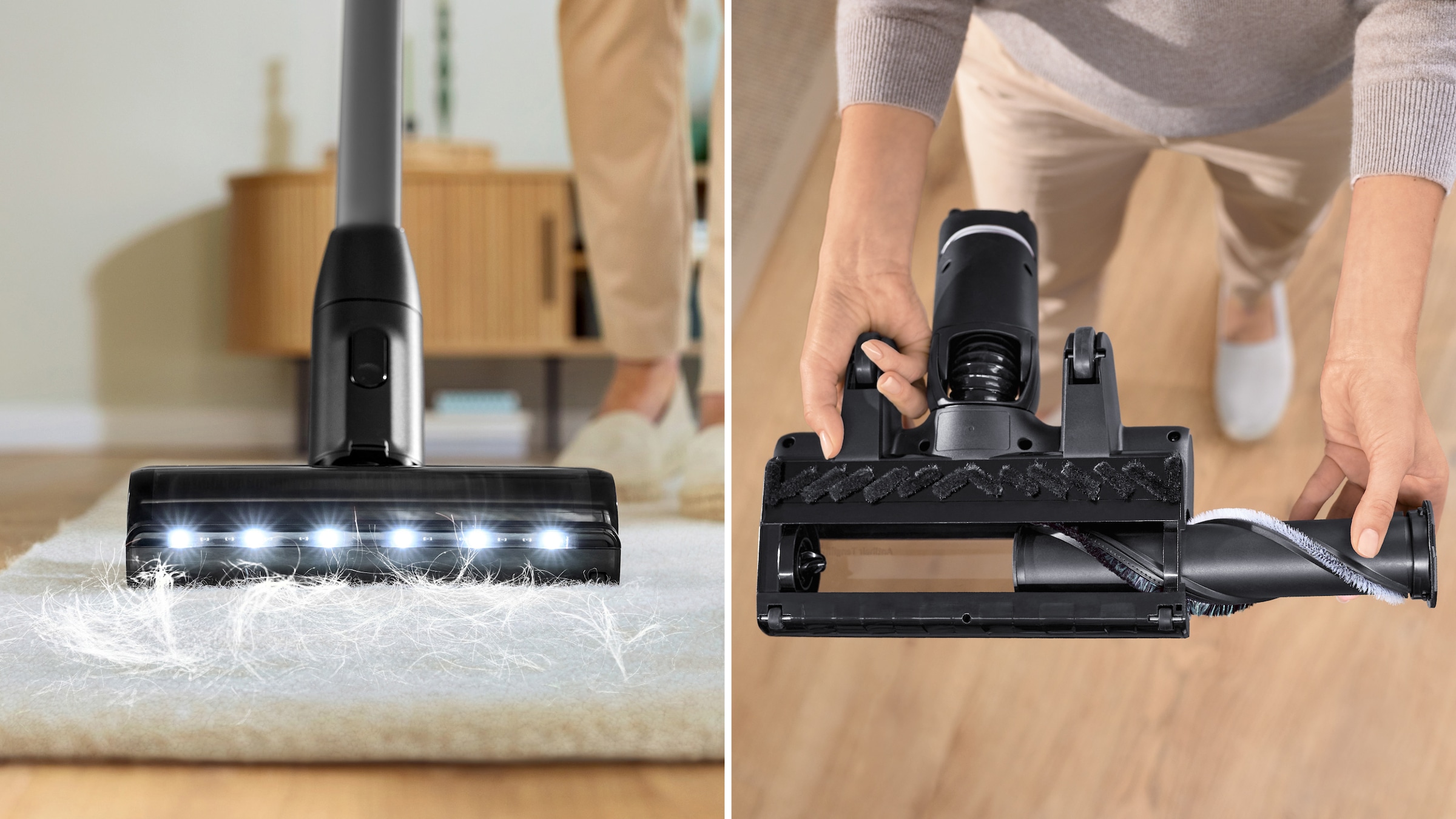 BOSCH Akku-Stielstaubsauger »Neuheit Unlimited 9 ProAnimal BKS941PET, MicroClean™ Technology«, HEPA-Filtersystem, 10 Jahre Motorgarantie, Schnellladegerät, LED Licht
