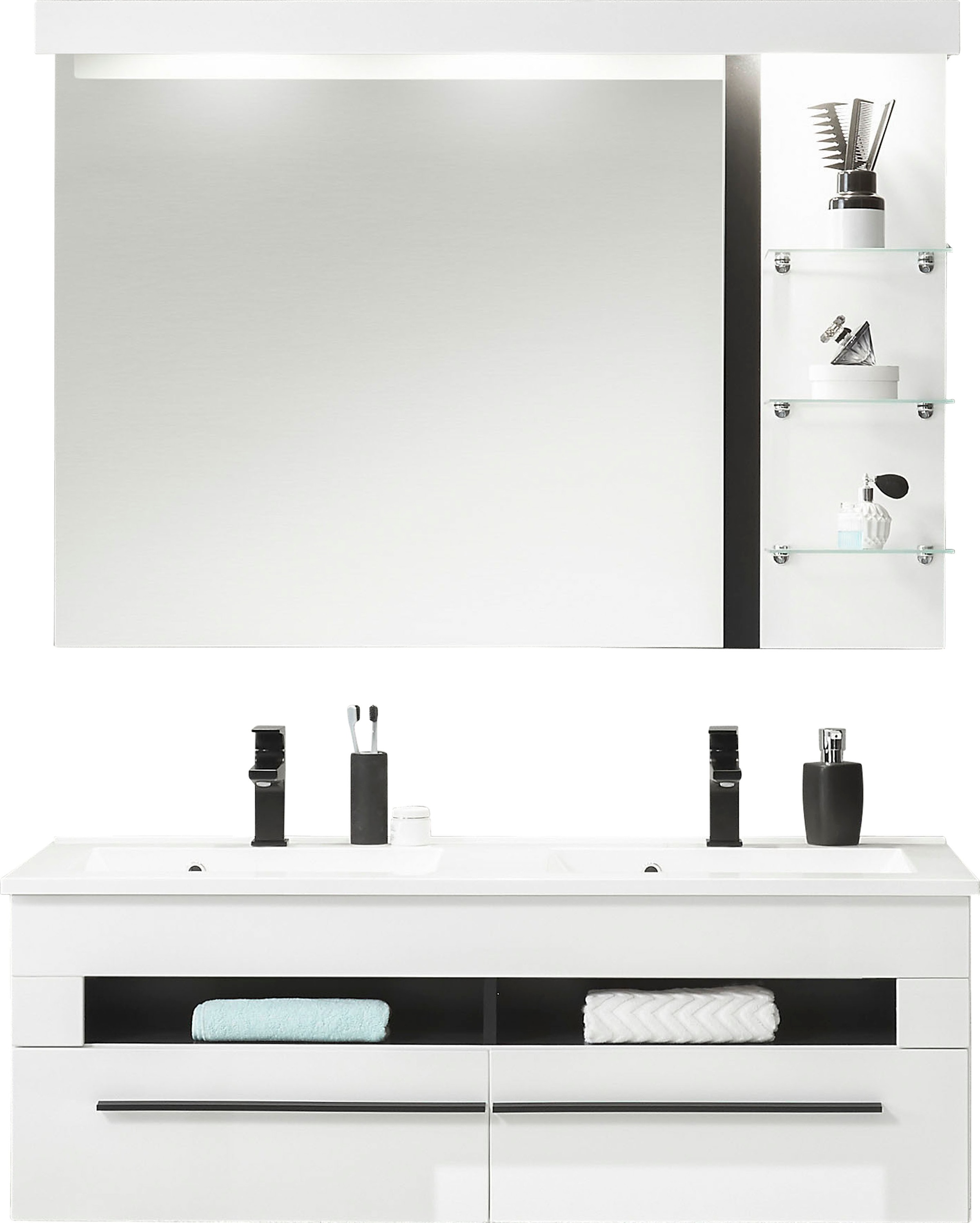 INOSIGN Badmöbel-Set "Cantara, Bad im modernen Design, 2-teiliges Badezimme günstig online kaufen