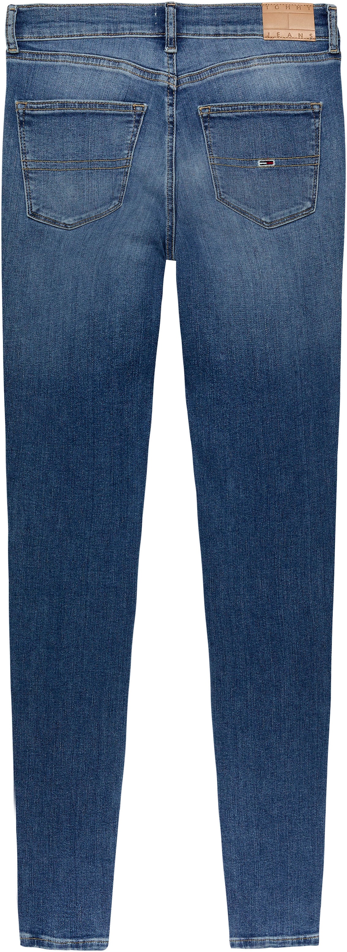 Tommy Jeans Skinny-fit-Jeans »Nora Mid Rise Skinny Fit«, mit Waschung, Logo-Badge