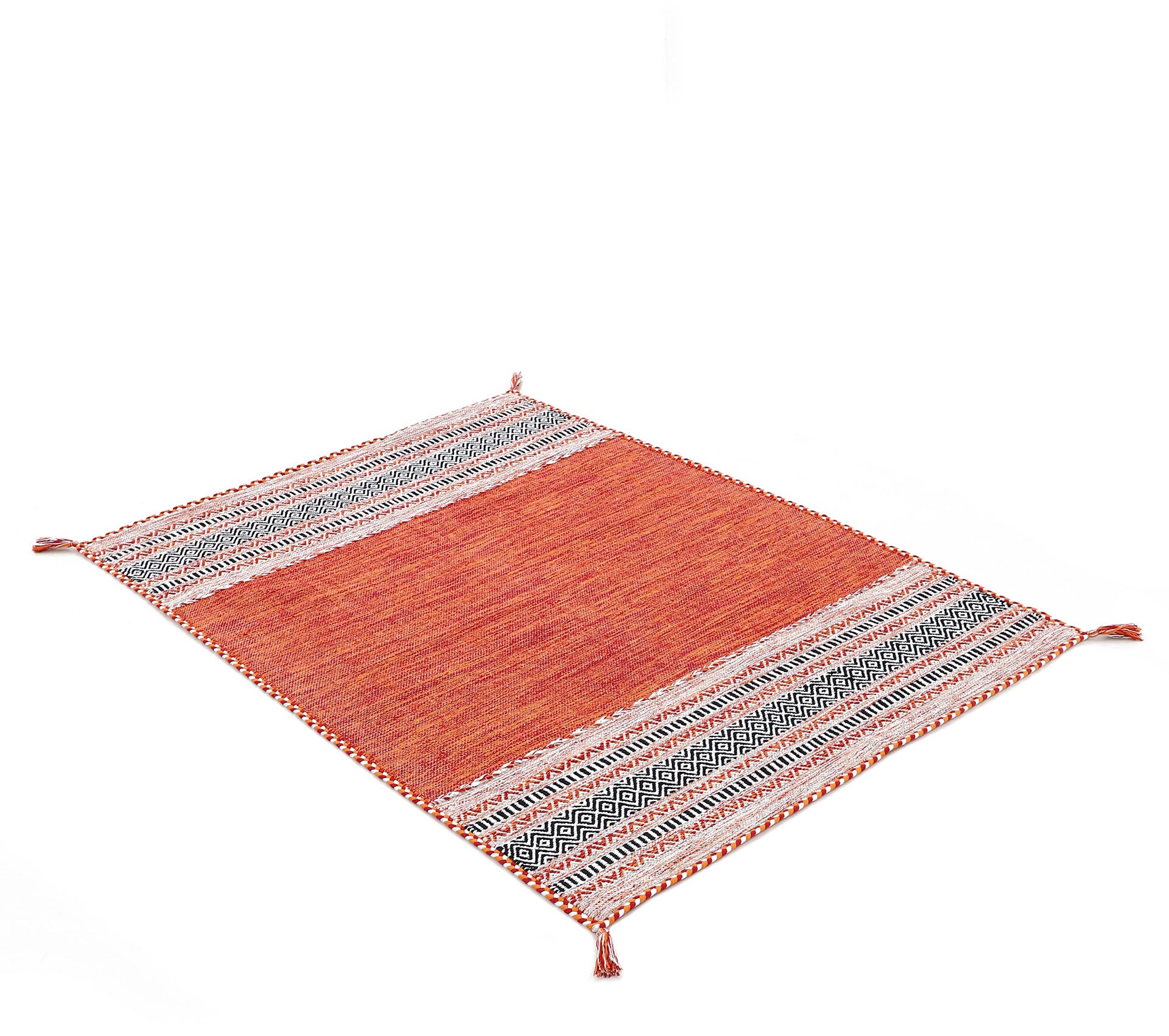 Thumbnail - carpetfine Teppich "Kelim Azizi, auch als Läufer erhältlich" rechteckig 5 mm Höhe handgewebt, Baumwolle, Wendeteppich mi...