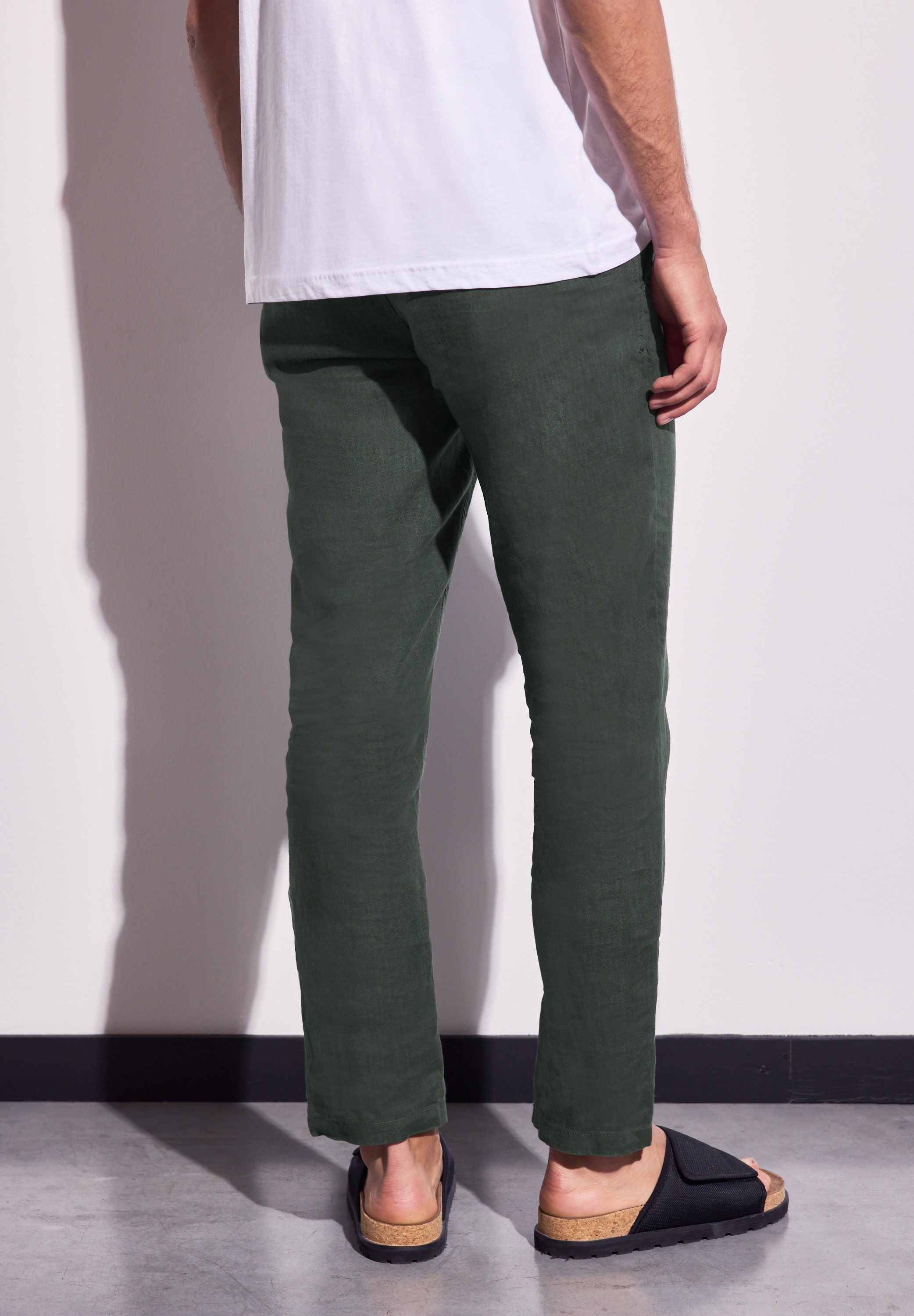 STREET ONE MEN Chinohose, Elastikbund mit Tunnelzug