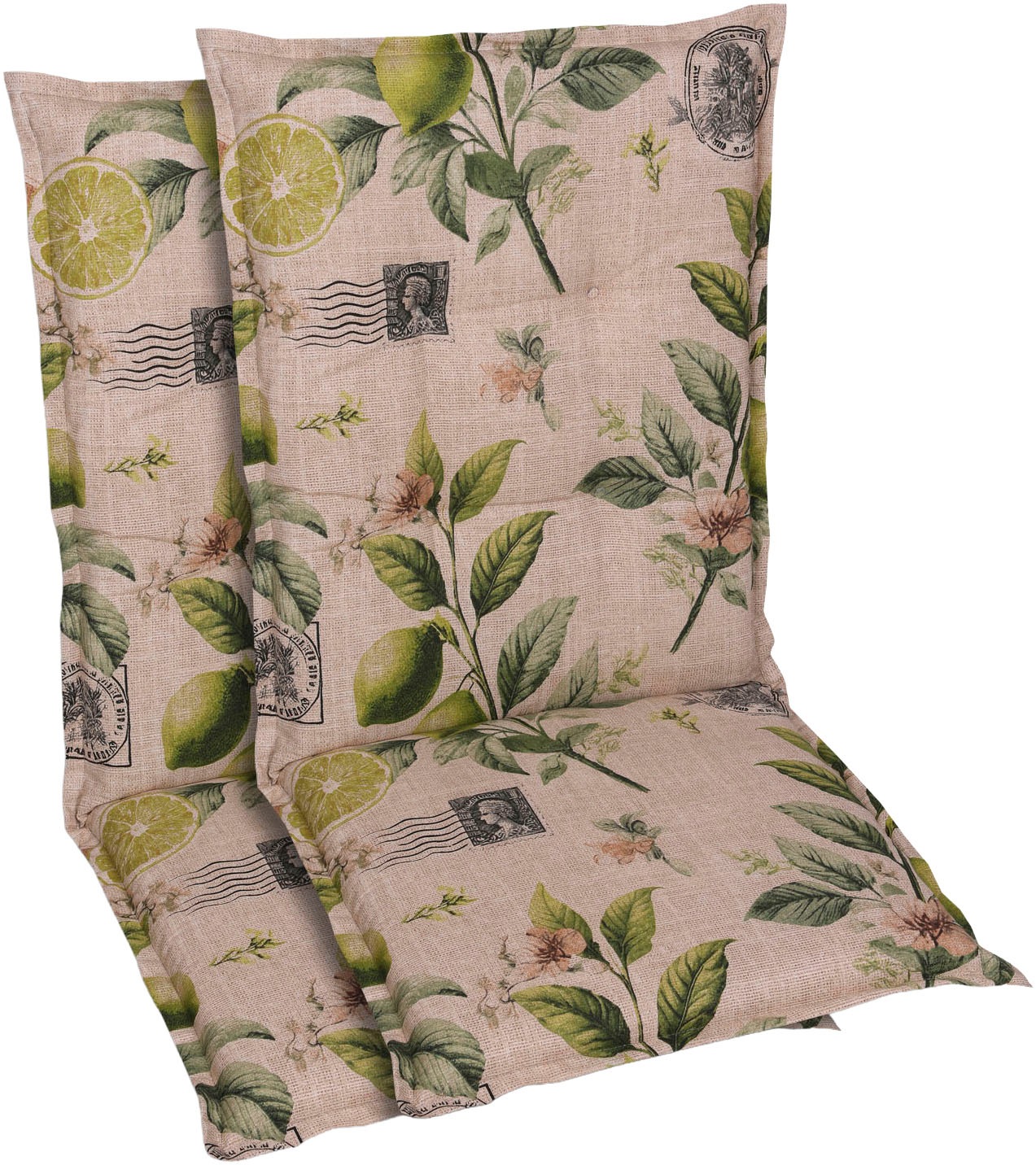 GO-DE Sesselauflage Lemon sand - Maße BxLxH ca.: 50 cm x 108 cm x 7 cm günstig online kaufen