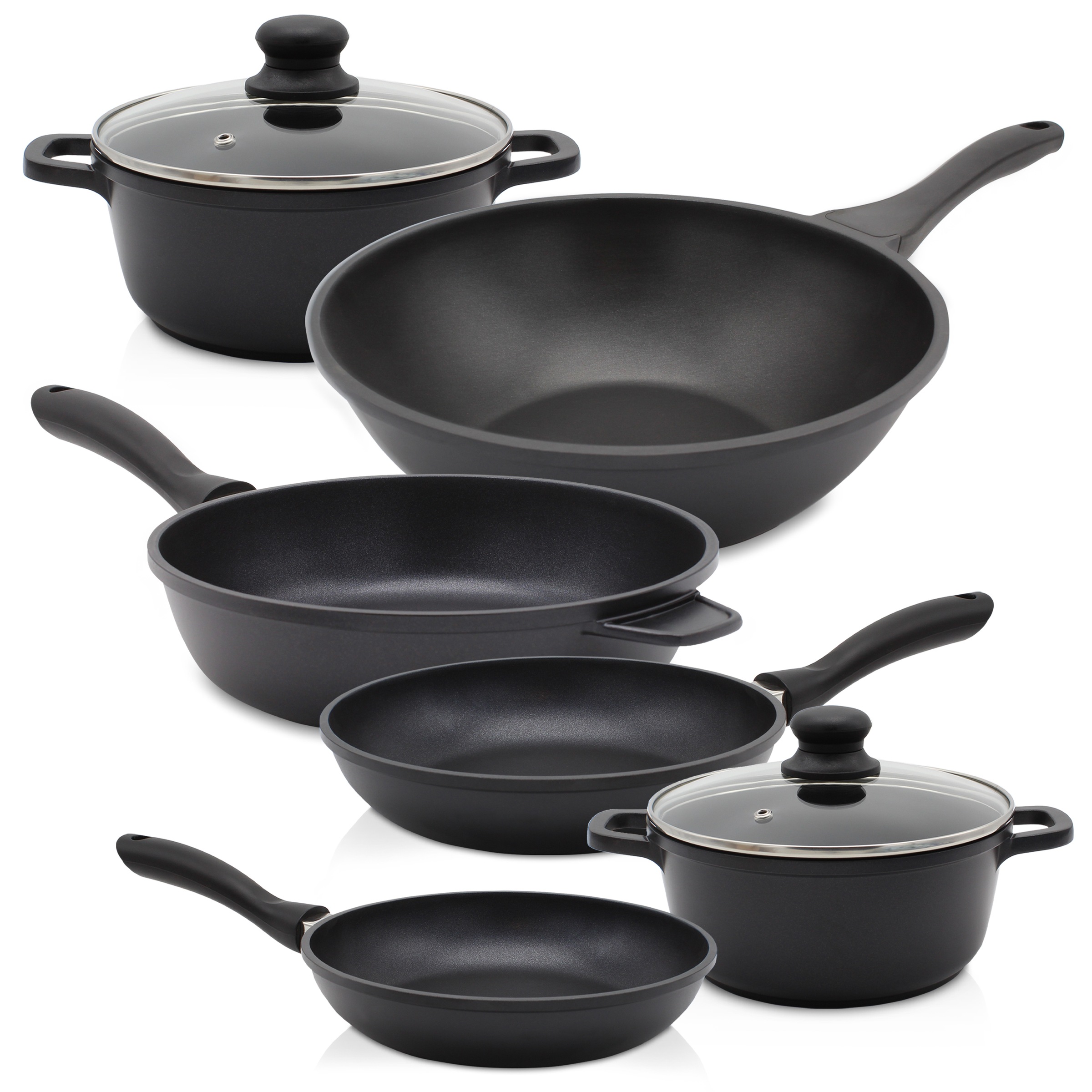 Krüger Topf-Set "Leipzig" Set, 8 Stk. tlg. Aluminiumguss günstig online kaufen