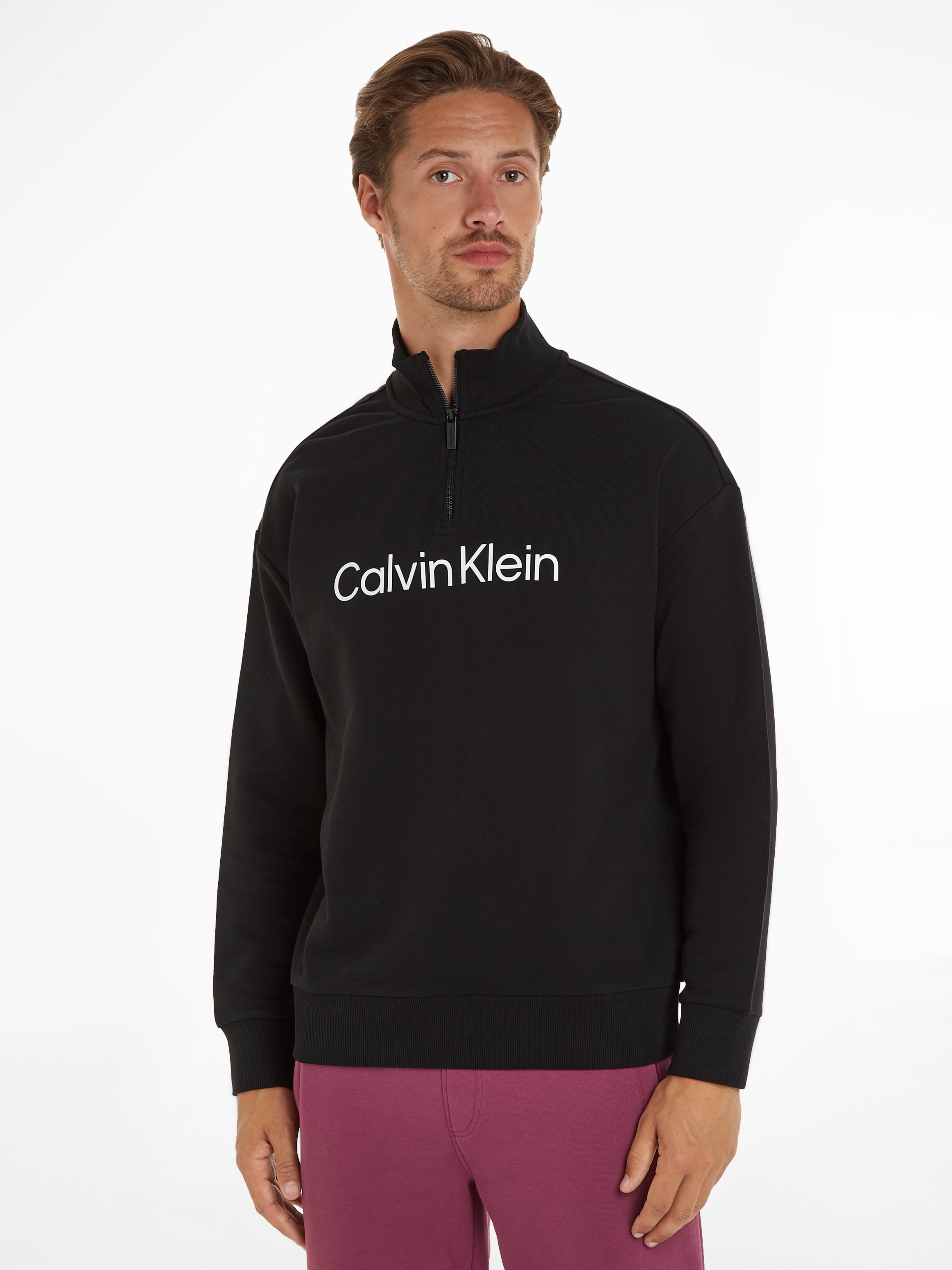 Calvin Klein Sweatshirt »HERO LOGO COMFORT QUARTER ZIP«, mit Reißverschluss am Kragen
