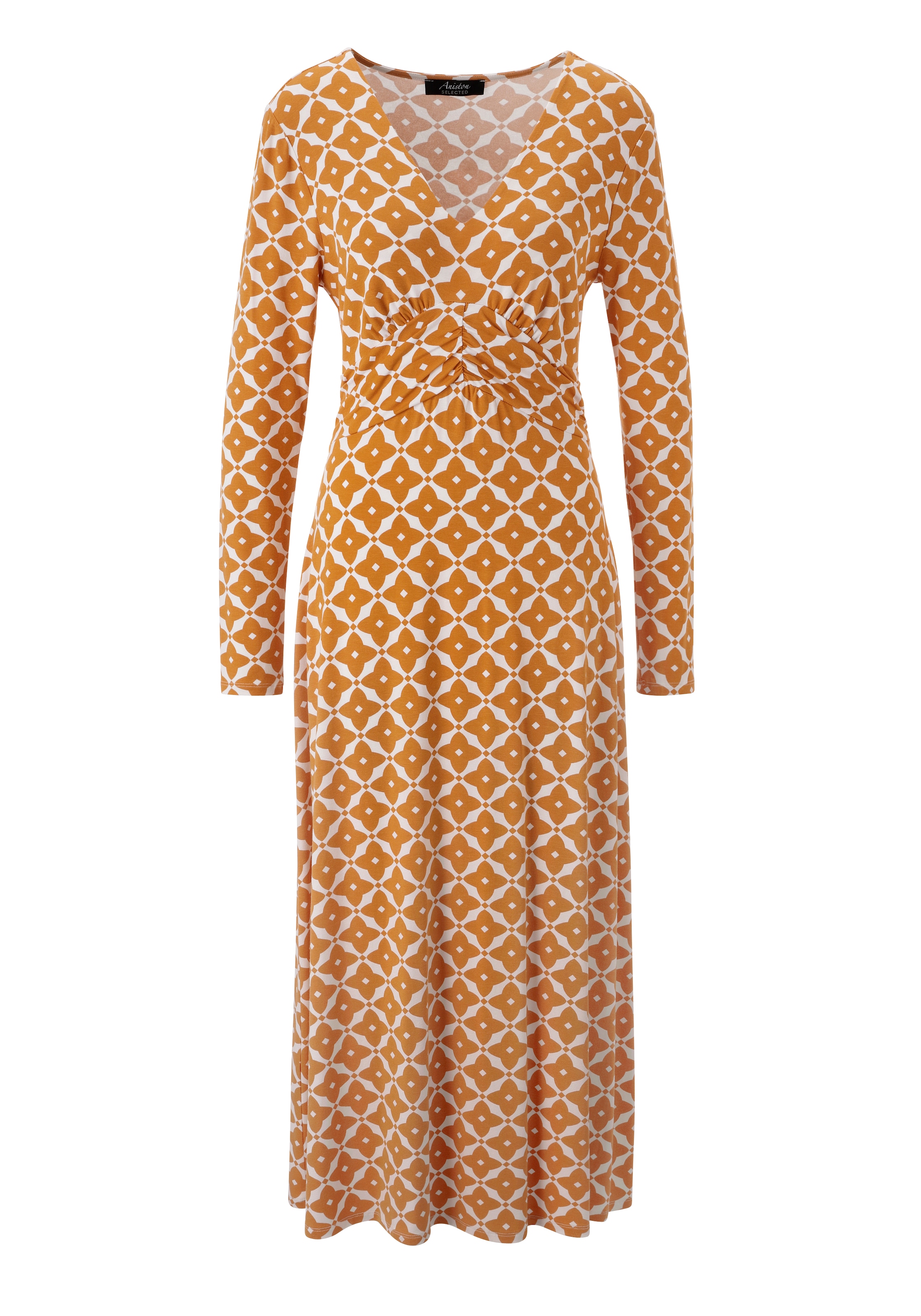 Aniston SELECTED Midikleid mit eleganten, grafischen Druckverlauf