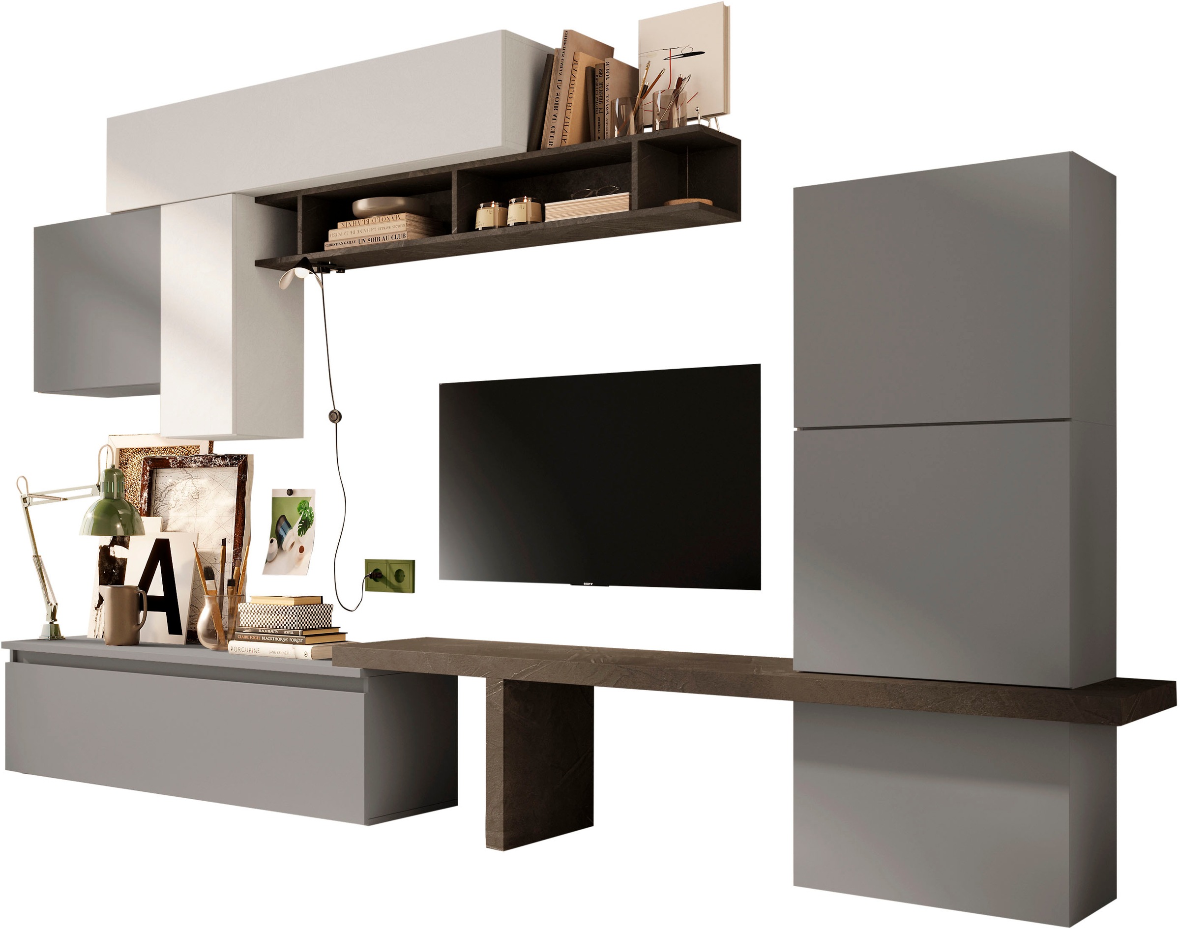 Home affaire Wohnwand "Infinity, 9tlg. Breite 295 cm, Höhe variabel, Schran günstig online kaufen