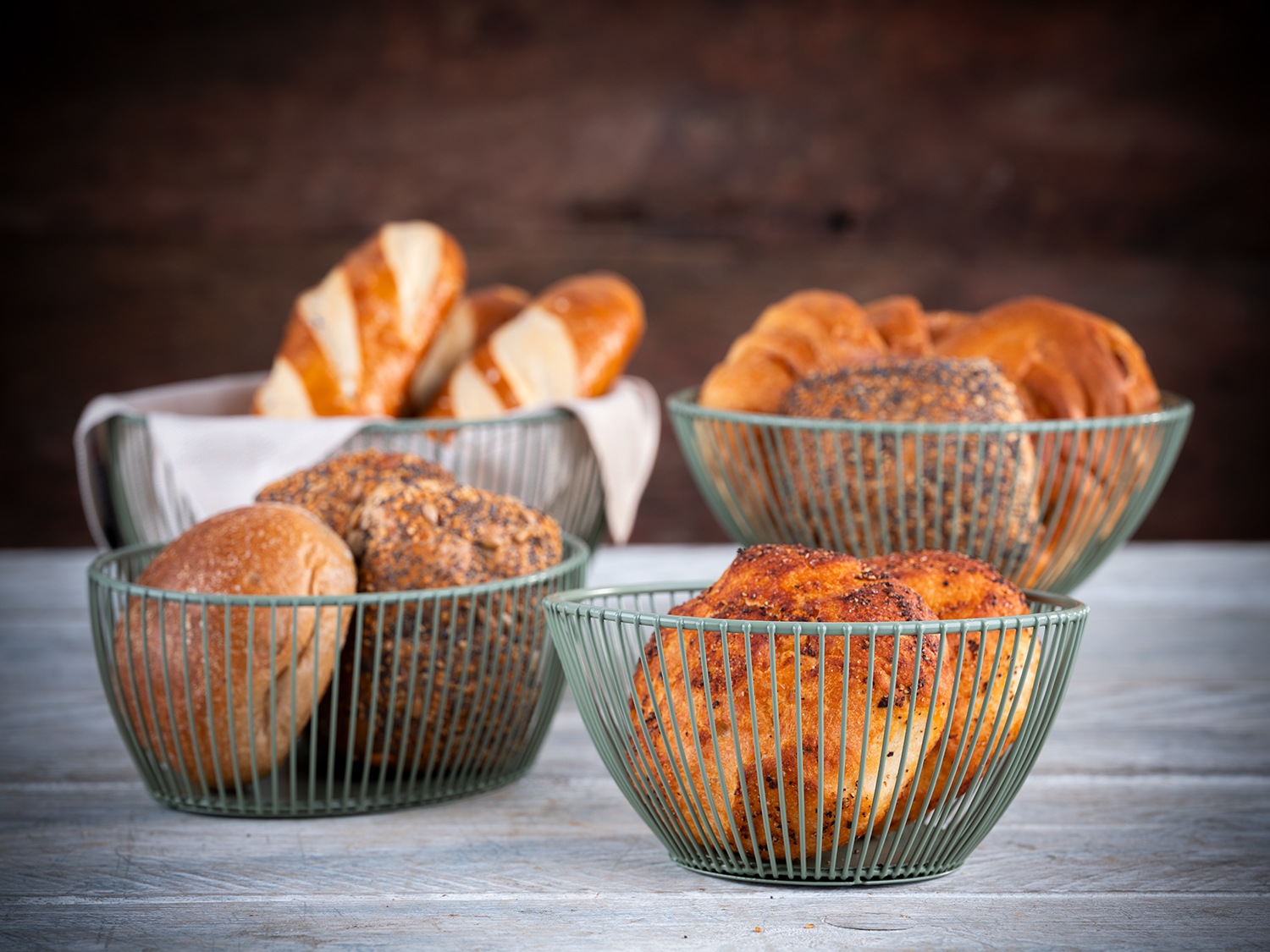 Thumbnail - APS Brotkorb "SVART" 1 Stk. tlg. Ø 17,5 cm, H: 8 cm