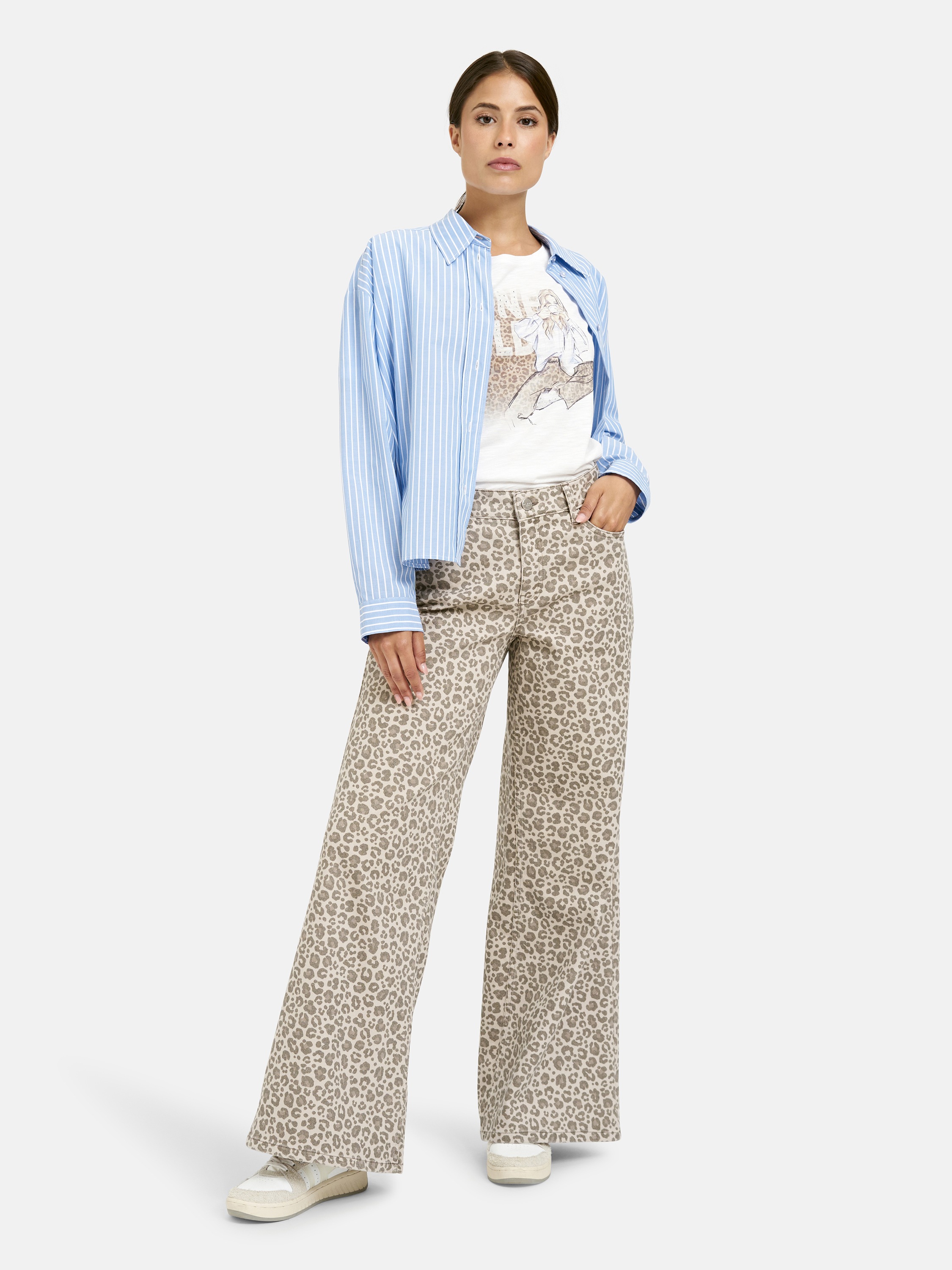 Milano Italy Langarmbluse aus Baumwolle