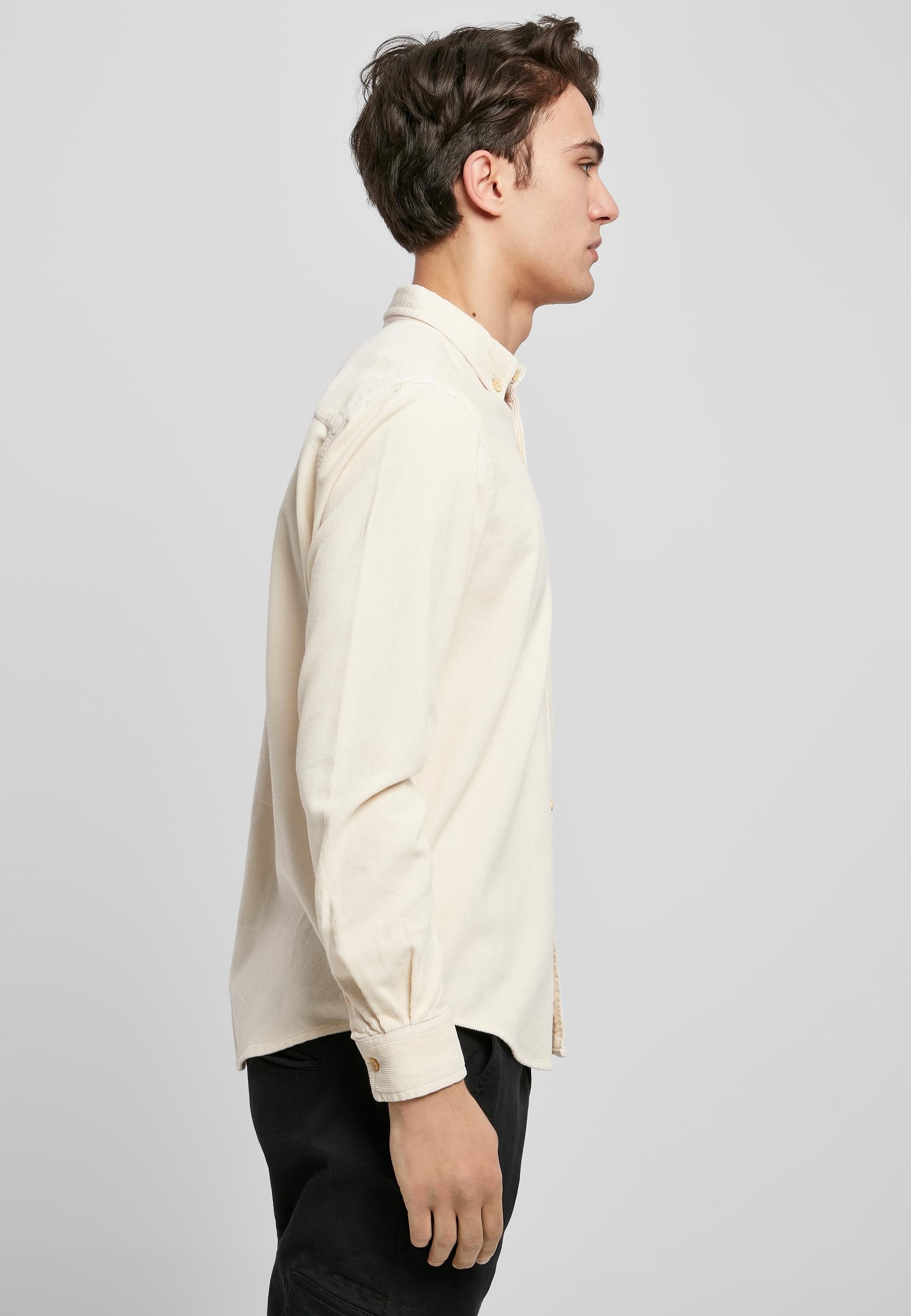 URBAN CLASSICS Langarmhemd »Urban Classics Herren Corduroy Shirt«, (1 tlg.)