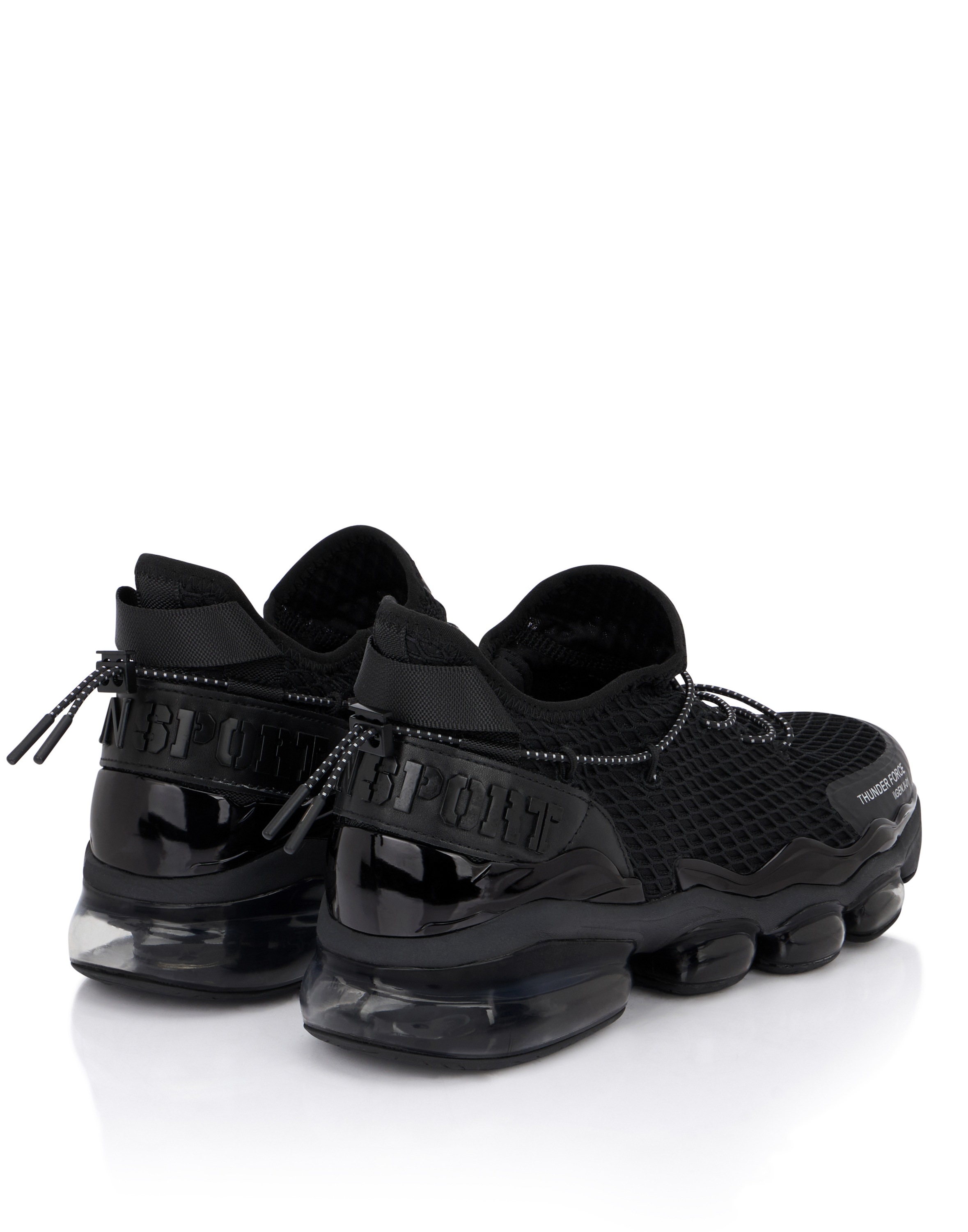 Sneaker PLEIN SPORT "Runner Sneaker", Damen, Gr. 44, Normalschaft, schwarz (0202, schwarz, schwarz), Schuhe Sneaker 3