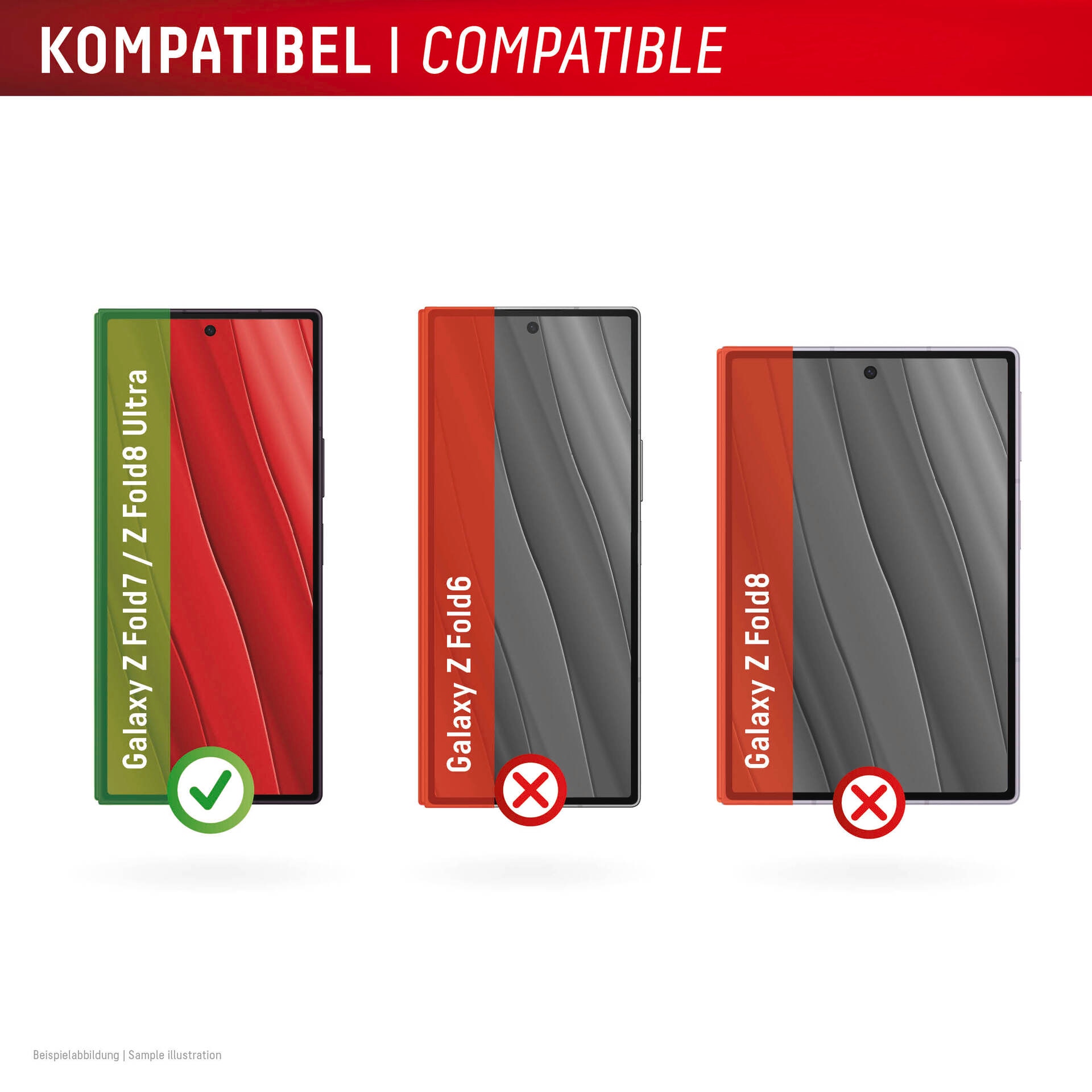 Displex Displayschutzglas »Smart Glass« für Samsung Galaxy Z Fold8 Ultra;Samsung Galaxy Z Fold7 Displayschutzfolie