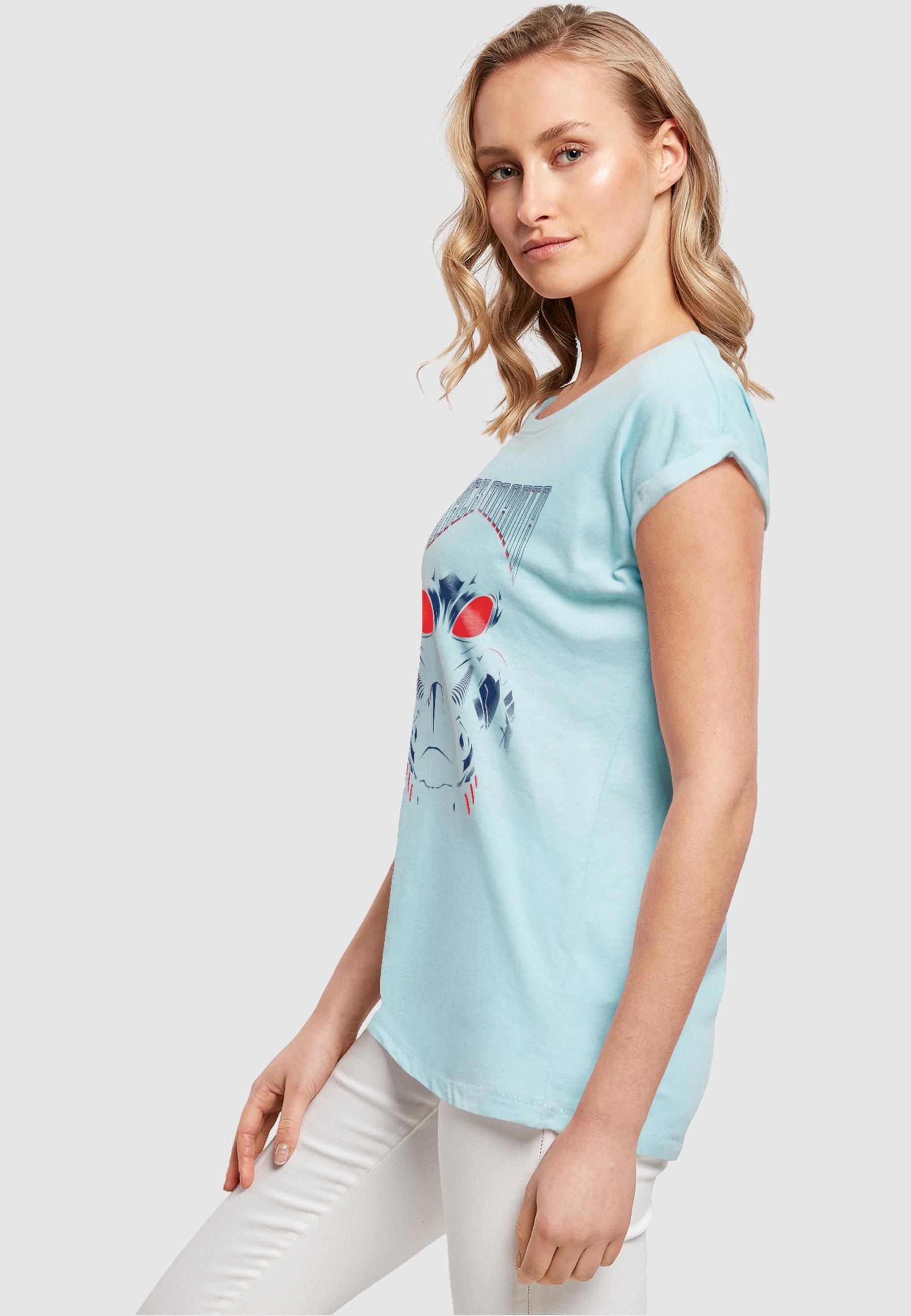ABSOLUTE CULT T-Shirt »ABSOLUTE CULT Damen Ladies Aquaman - Black Manta T-Shirt«, (1 tlg.)