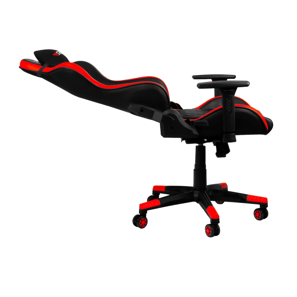 Hyrican Gaming-Stuhl »"Striker Code Red XL" ergonomischer Gamingstuhl,Schreibtischstuhl«, Kunstleder-Stoff