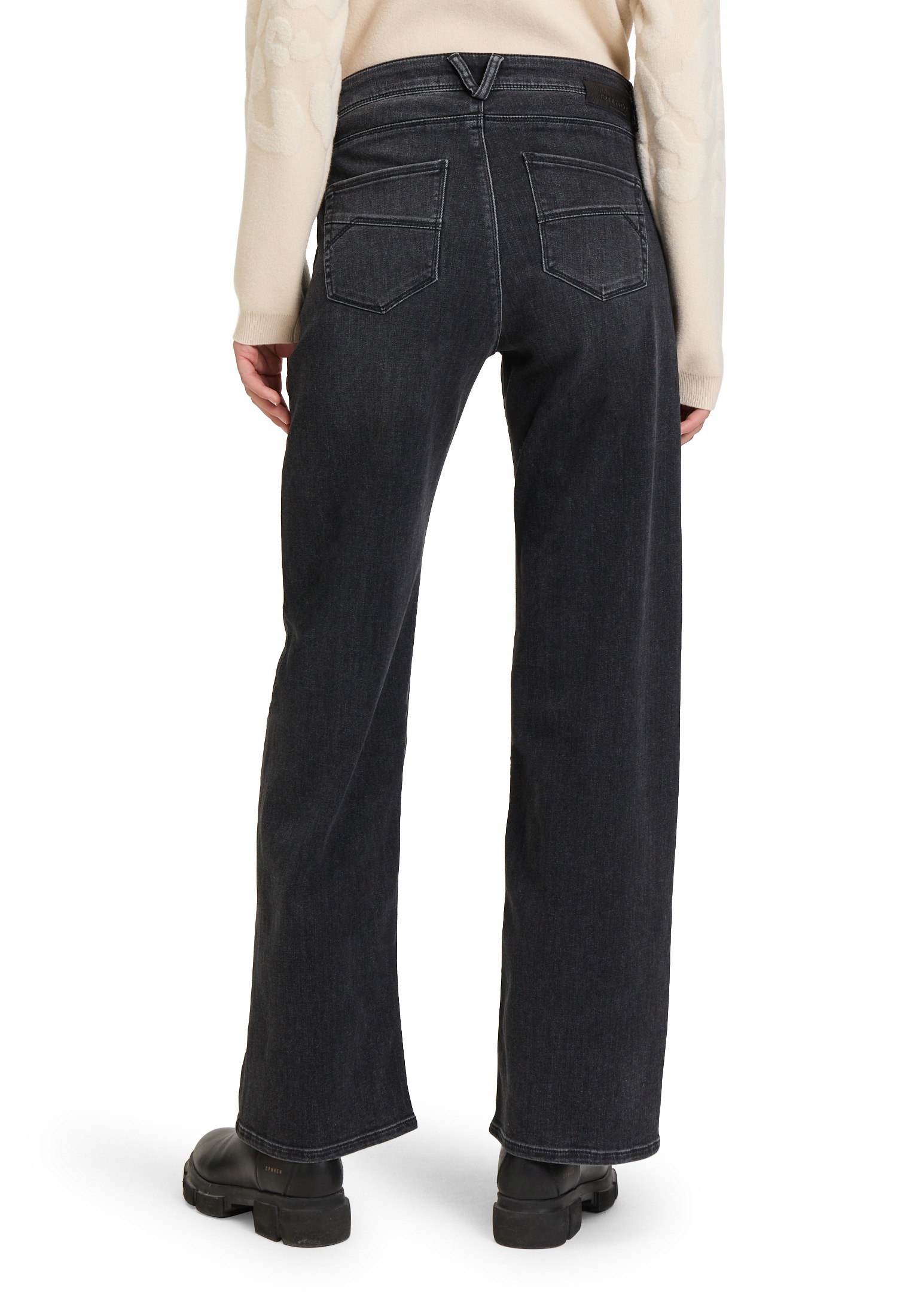Betty&Co High-waist-Jeans »Betty & Co Damen High Waisted-Jeans mit Strass«