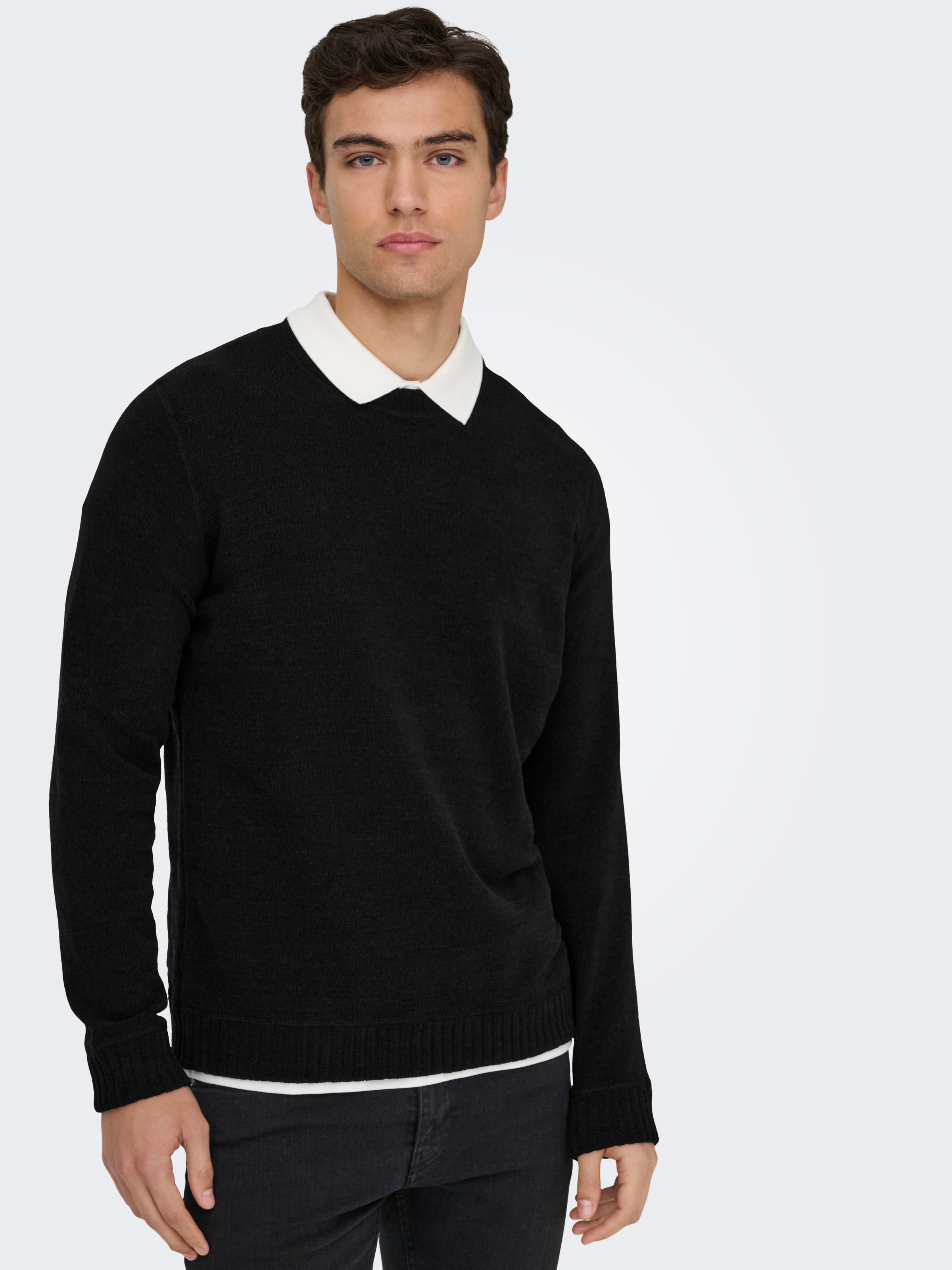 ONLY & SONS Strickpullover "ONSETHAN LIFE REG 7 CREW KNIT" günstig online kaufen