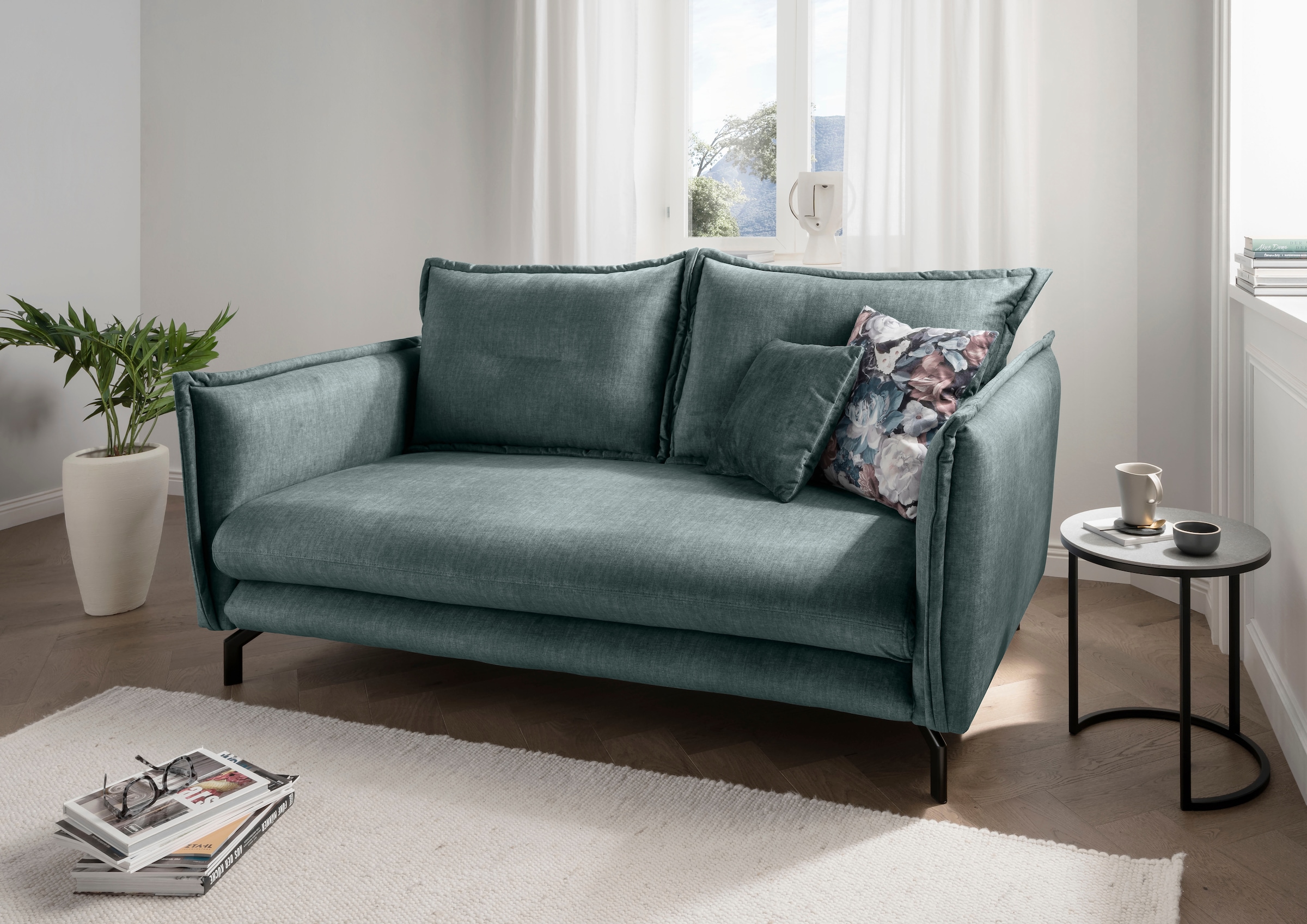 Home affaire 3-Sitzer "LAVA Breite 198 cm, modern und elegant, aktuelle Kis günstig online kaufen