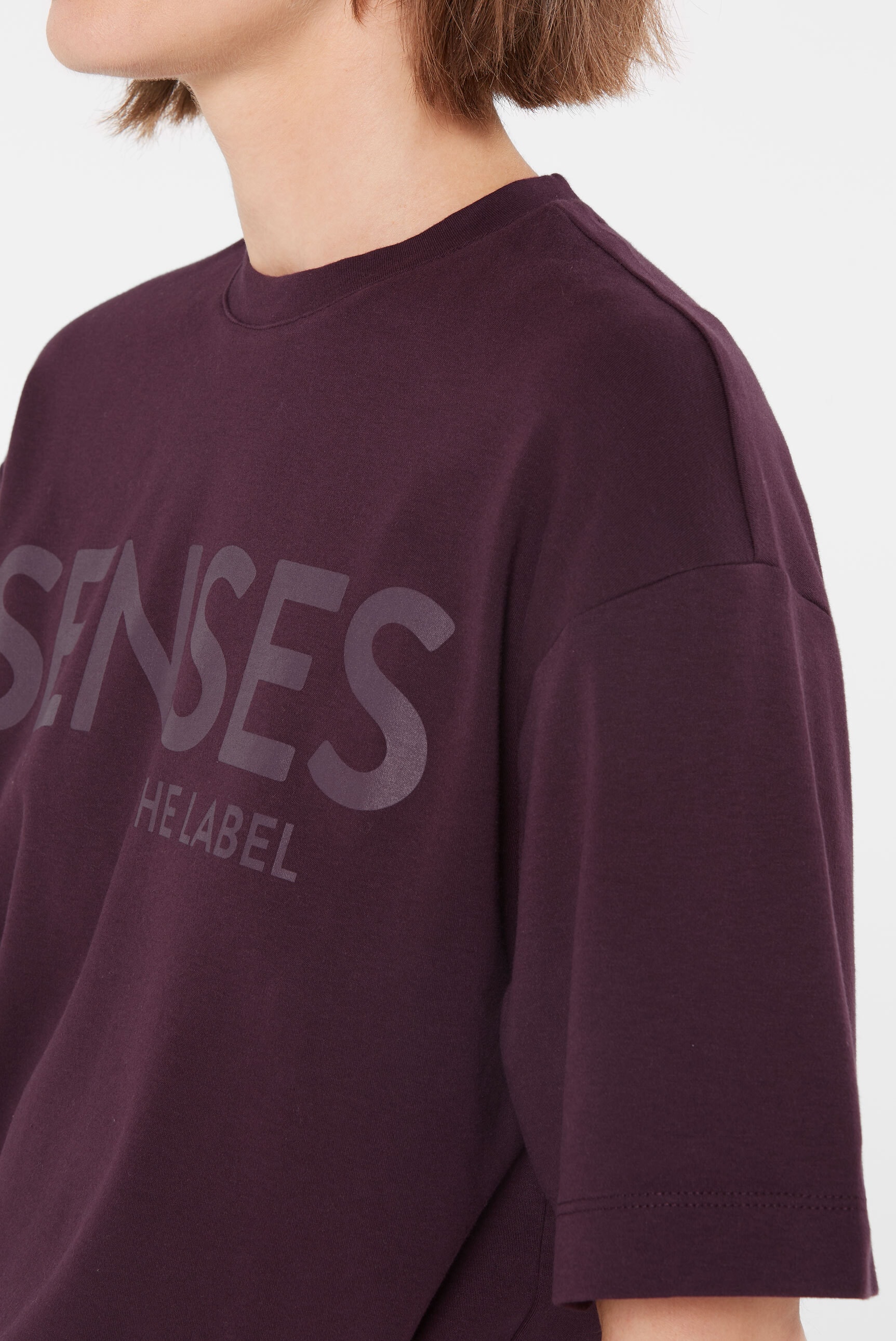 SENSES.THE LABEL Rundhalsshirt, aus Baumwolle