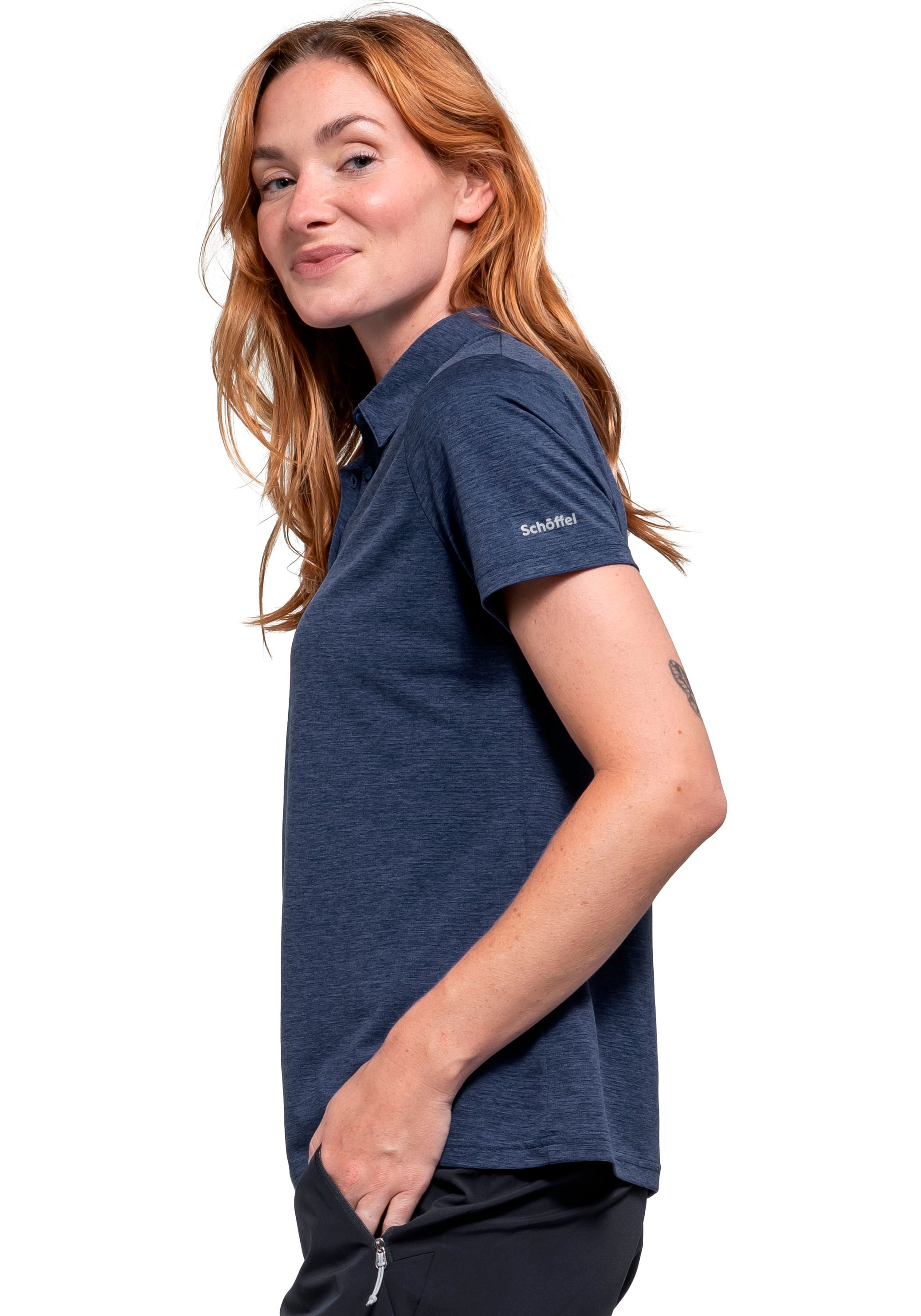 Thumbnail - Schöffel Poloshirt "CIRC Polo Shirt Tauron L" sportliche Passform, kurze Ärmellänge, schnelltrocknend