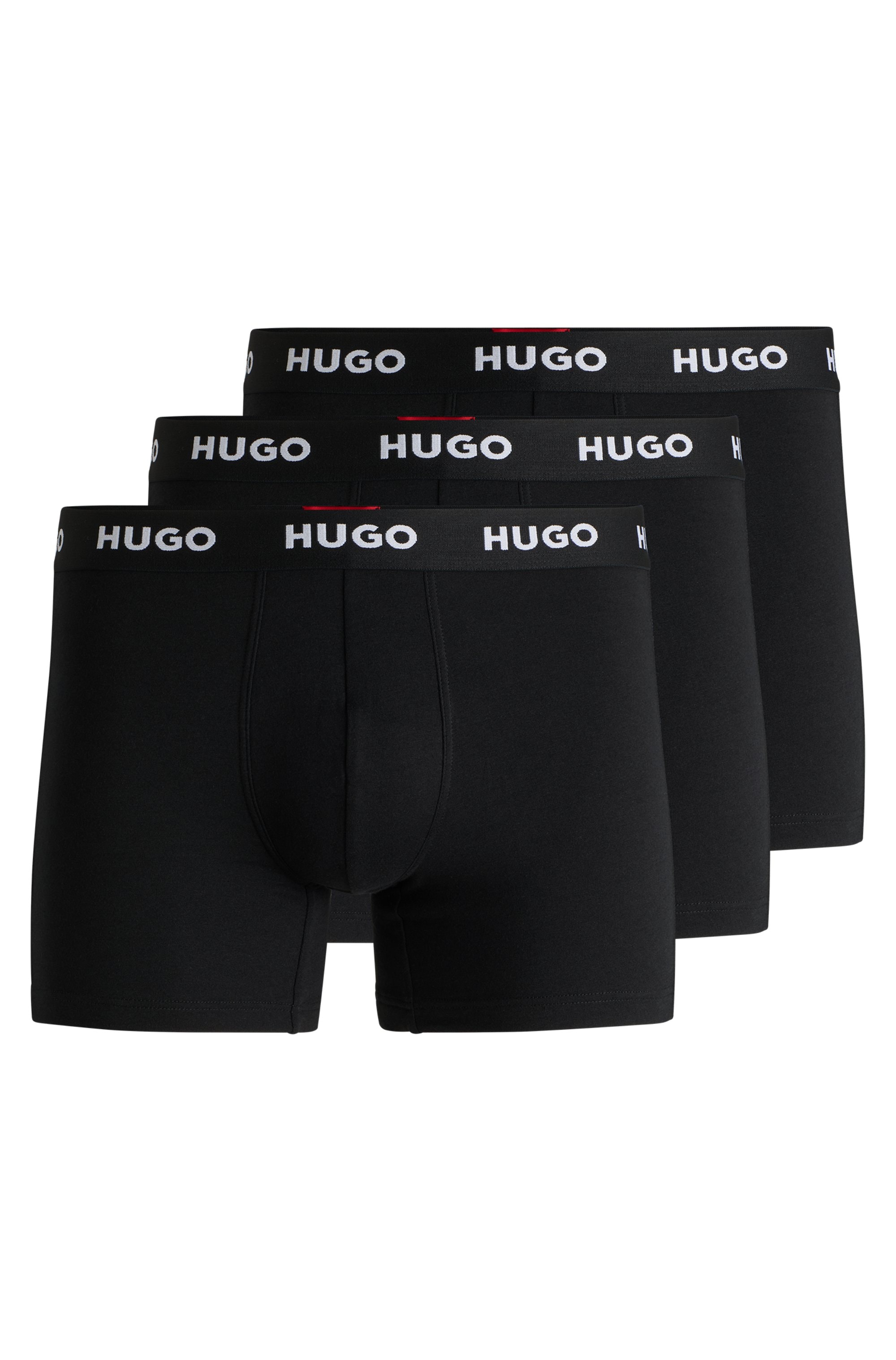 HUGO Underwear Boxer »BOXERBR TRIPLET PACK«, (3 St.), mit HUGO Logo-Elastikbund