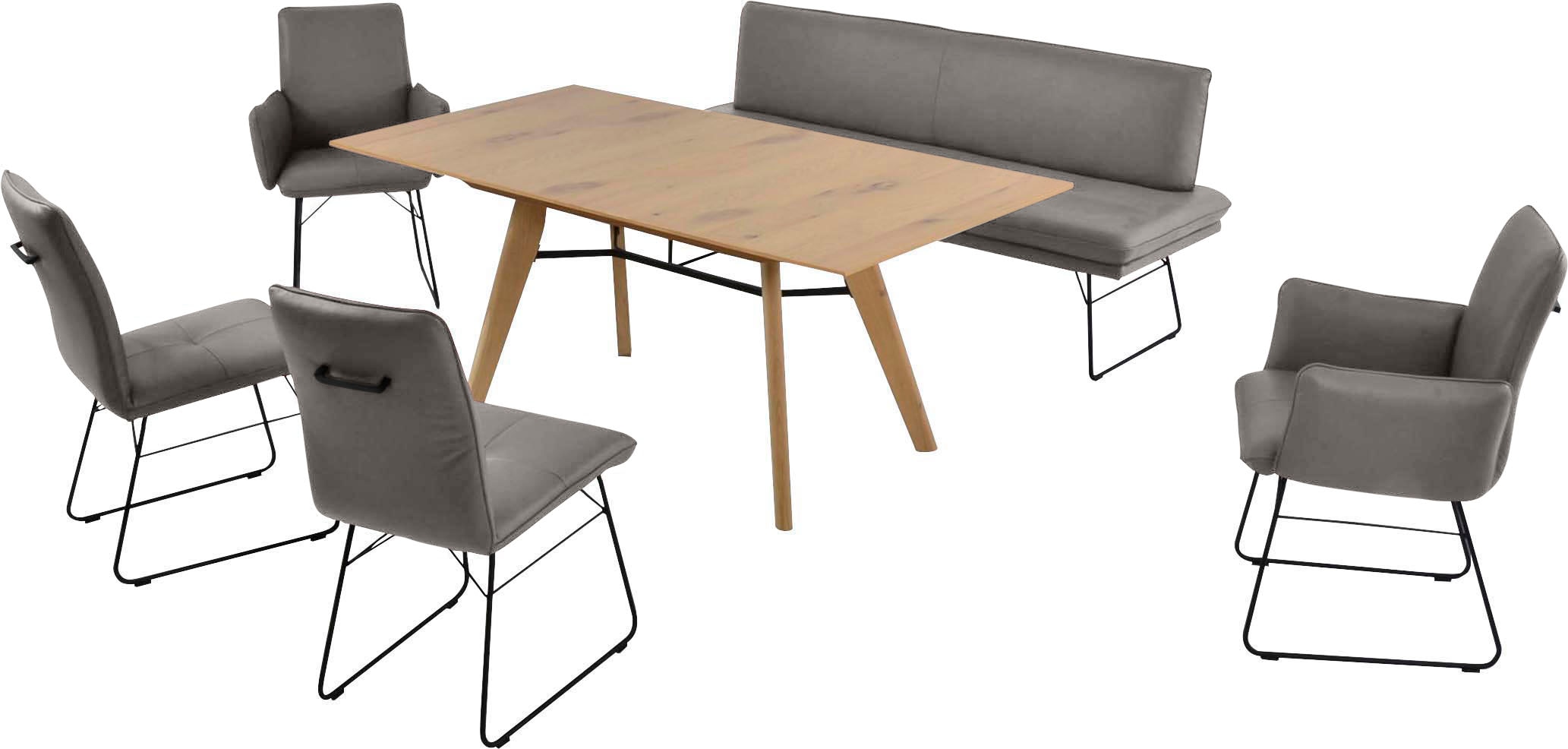 K+W Komfort & Wohnen Essgruppe "Giacomo IV" 6 Stk. tlg. Polsterbank in 2 Gr günstig online kaufen