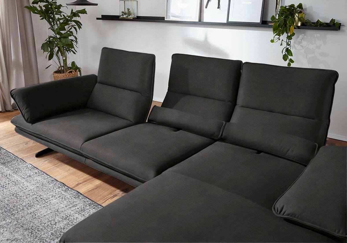 W.SCHILLIG Ecksofa "broadway, Designsofa mit tollem Sitzkomfort", Sitztiefe günstig online kaufen