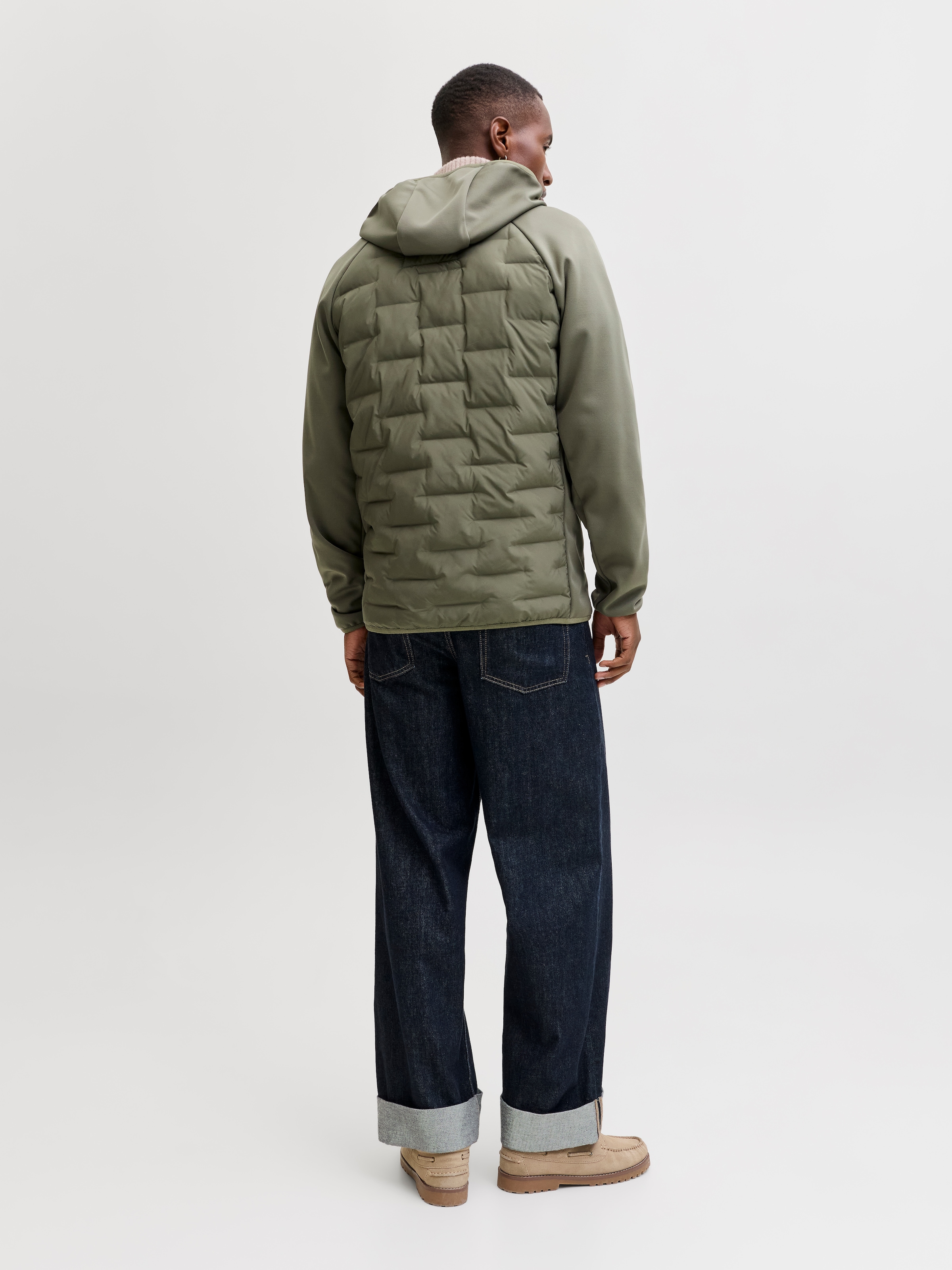 Jack & Jones Steppjacke »JJEPERFECT HYBRID JACKET NOOS« mit Kapuze mit Kapuze