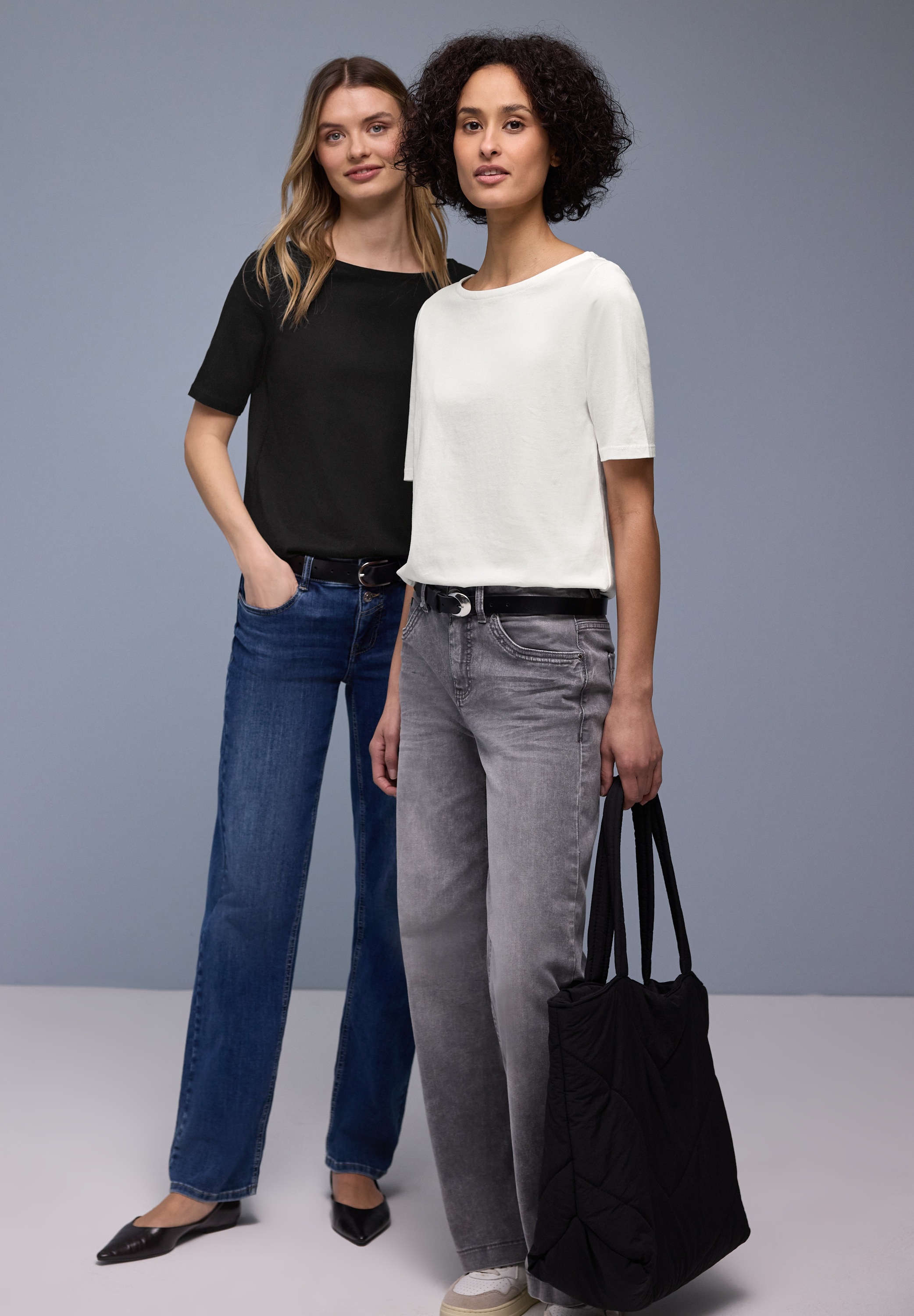 STREET ONE T-Shirt mit U-Boot-Ausschnitt