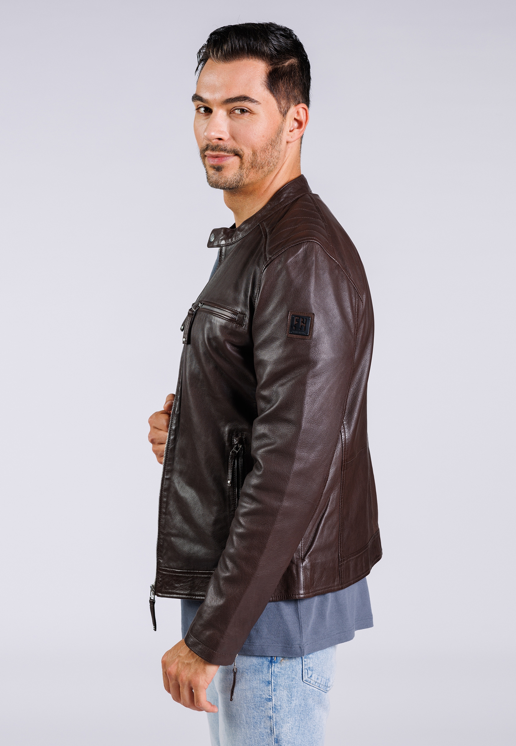 Freaky Nation Lederjacke »Tino-FN«