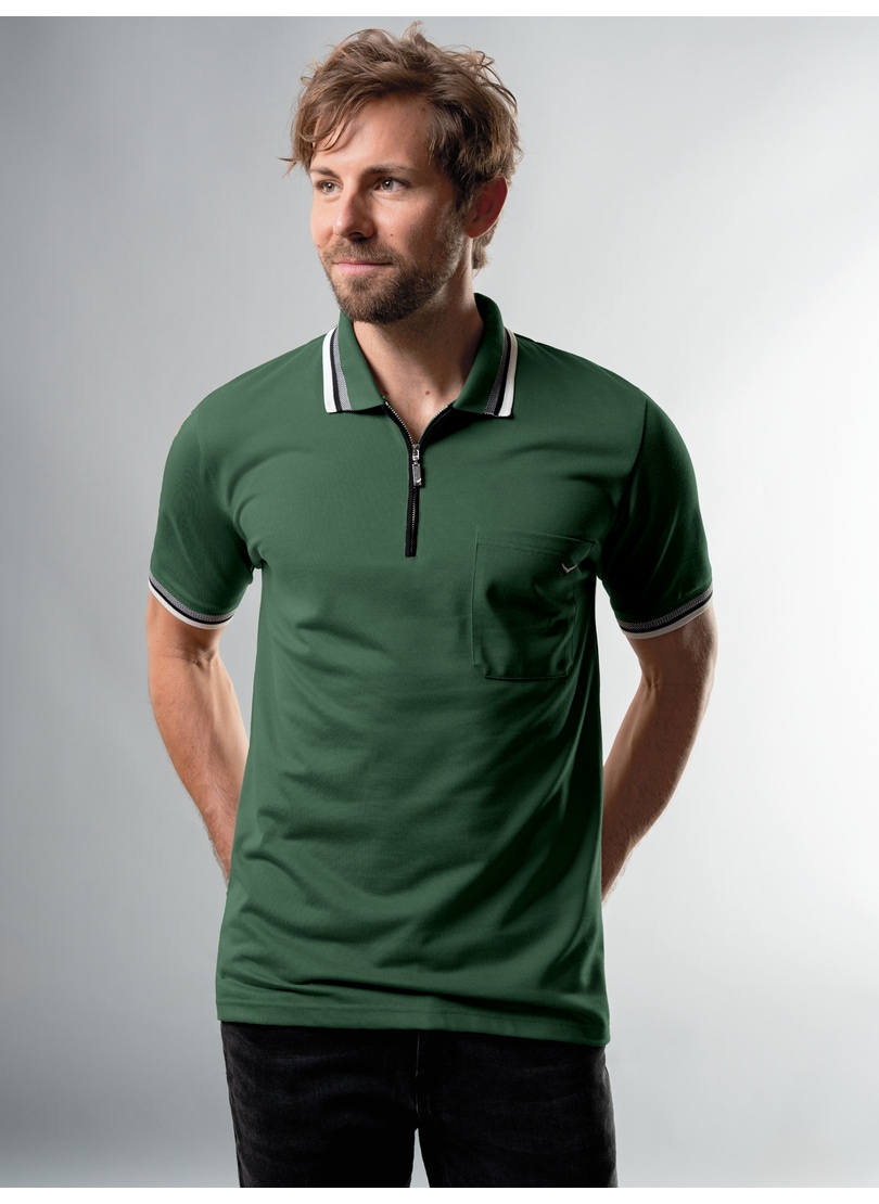 Trigema Poloshirt "TRIGEMA Poloshirt mit Reißverschluss" 1 Stk. tlg. günstig online kaufen