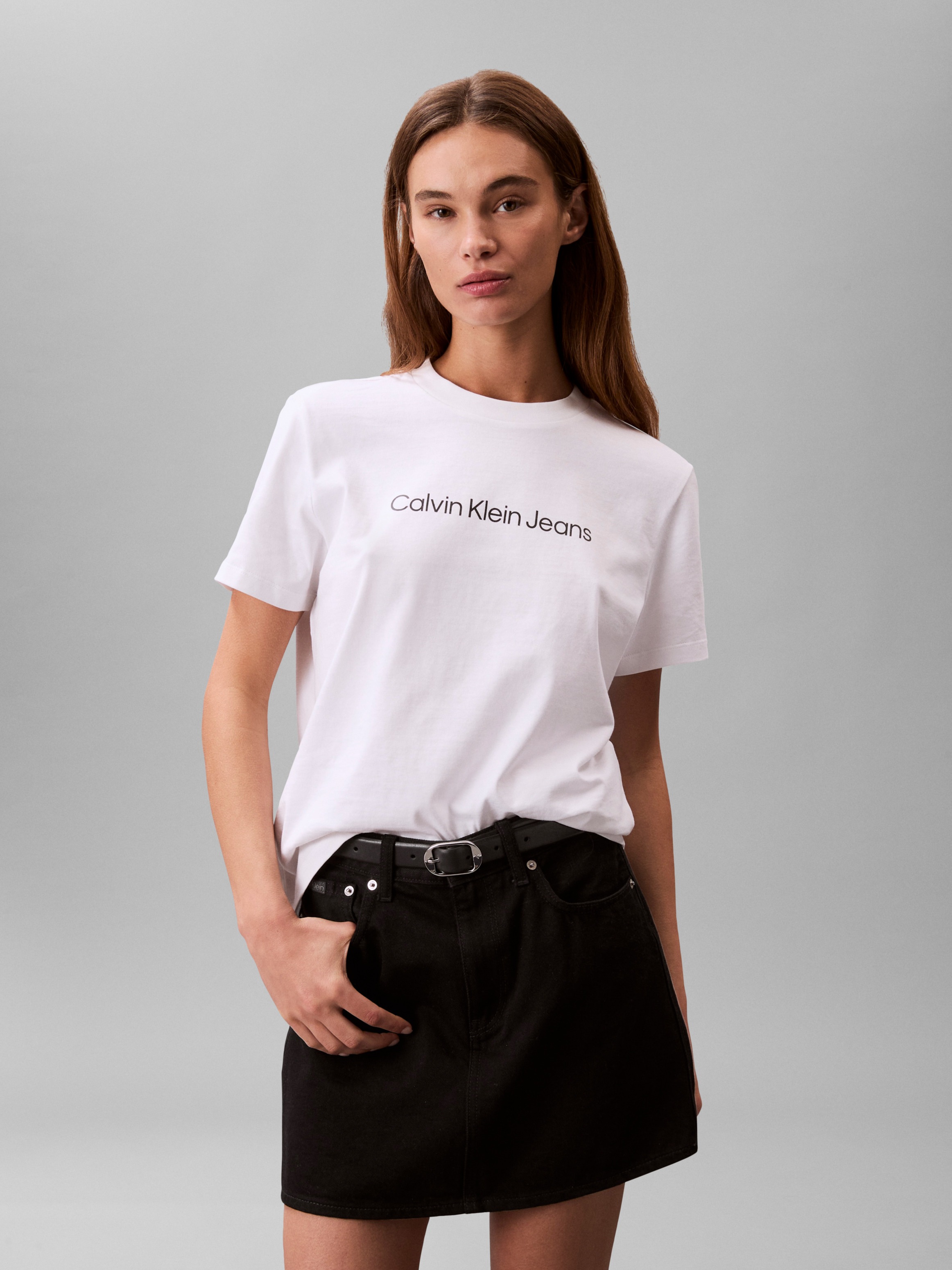 Calvin Klein Jeans T-Shirt "A- INST. LOGO CLASSIC TEE SS" mit Logoschriftzu günstig online kaufen